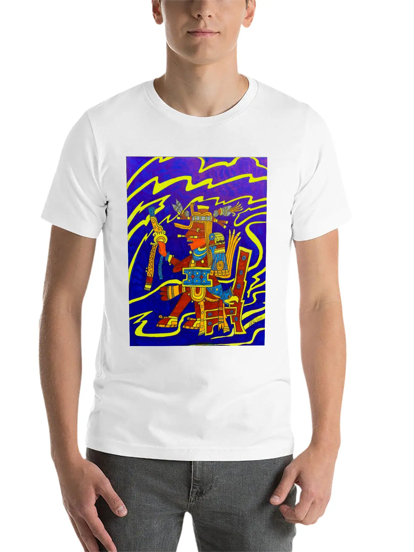 Aztec Spirit Of Intelligence Classic Cotton Tee – Unisex Comfort For Any Season