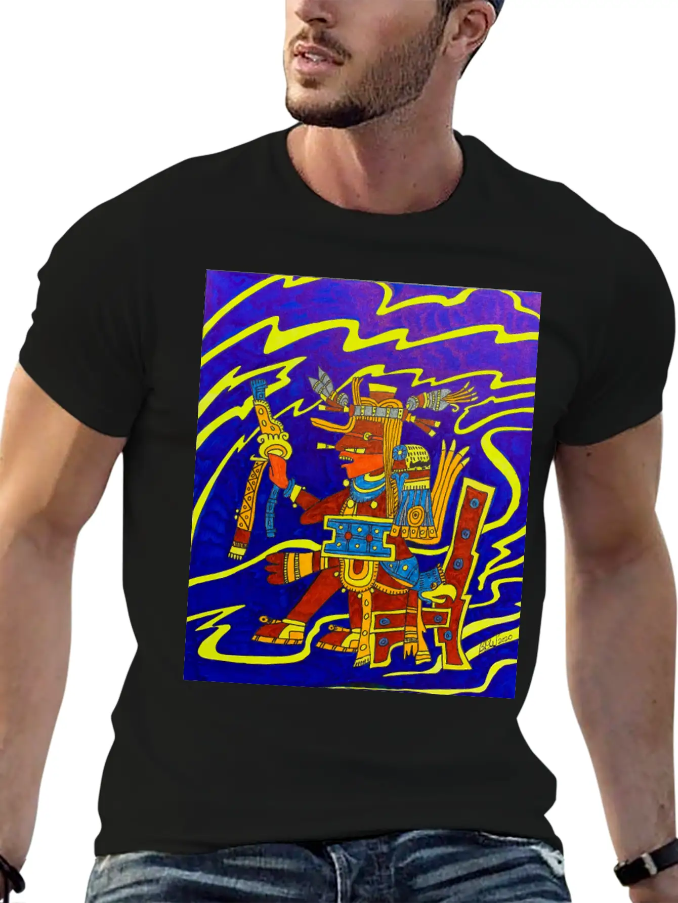 Aztec Spirit Of Intelligence Classic Cotton Tee – Unisex Comfort For Any Season