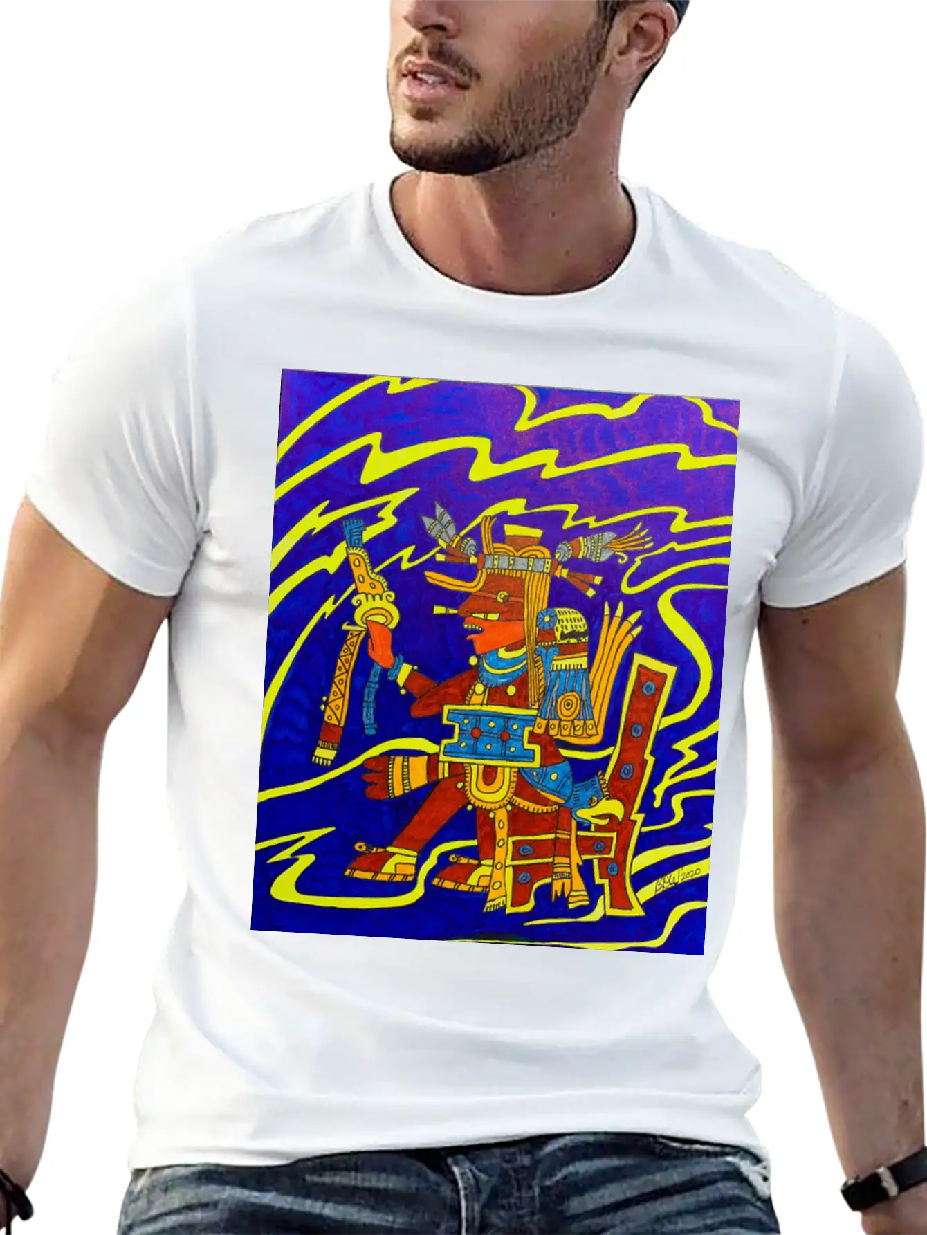 Aztec Spirit Of Intelligence Classic Cotton Tee – Unisex Comfort For Any Season