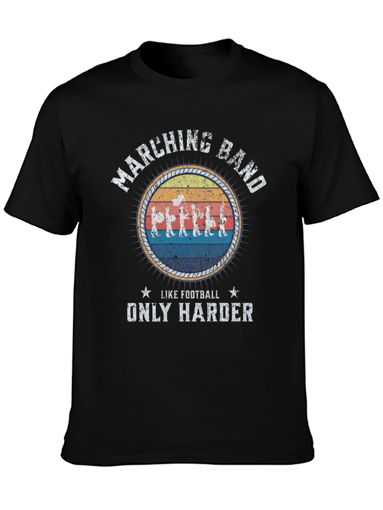 Marching Band Like Football Only Harder T-Shirt