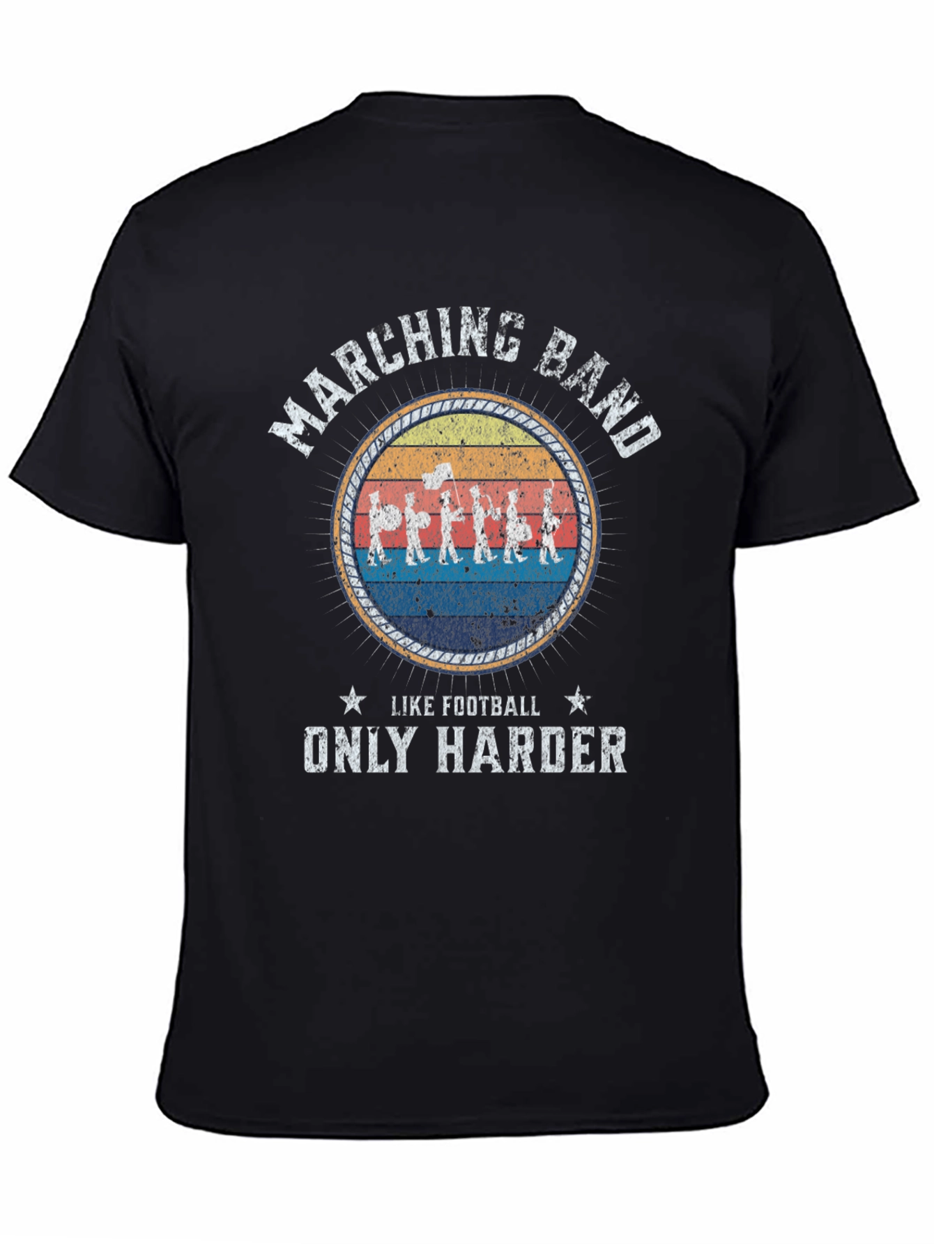 Marching Band Like Football Only Harder T-Shirt