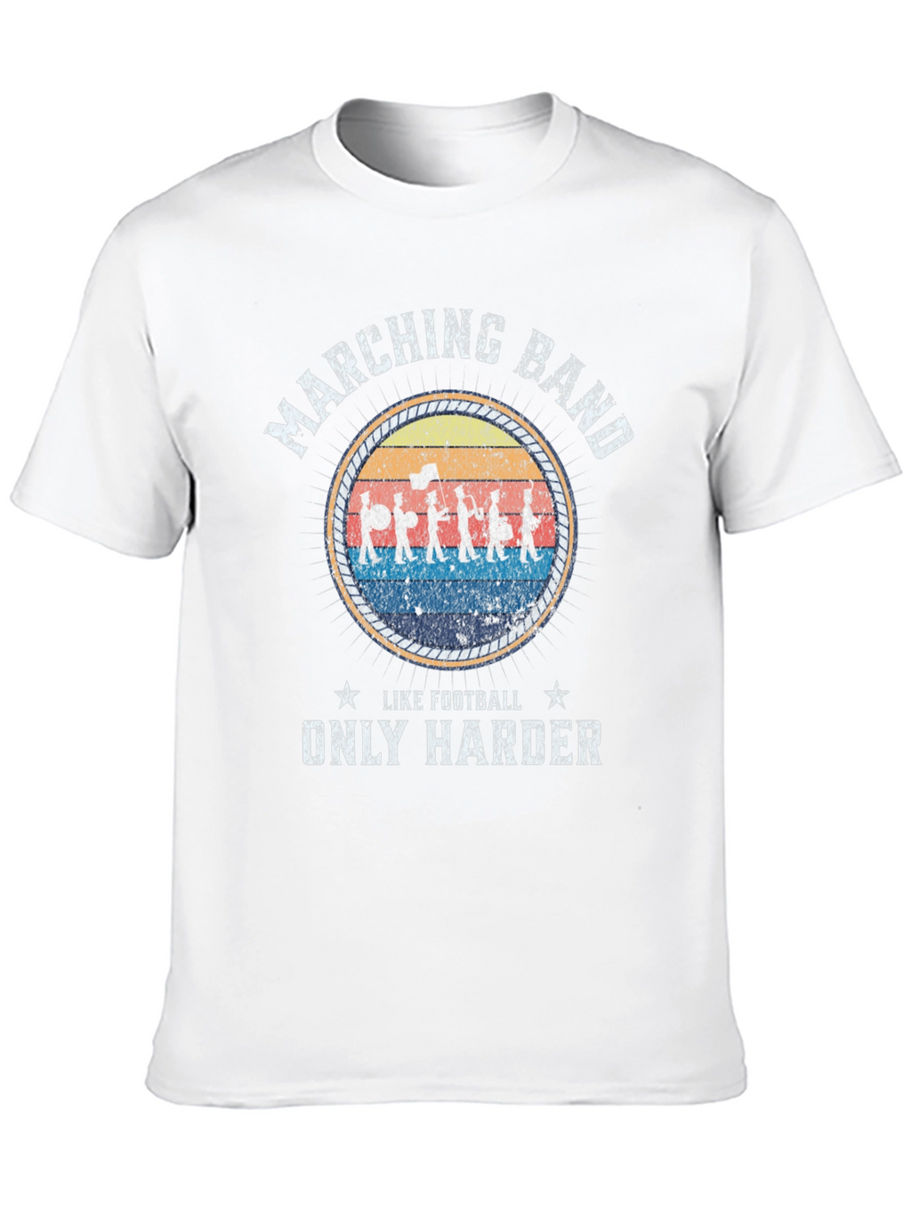 Marching Band Like Football Only Harder T-Shirt