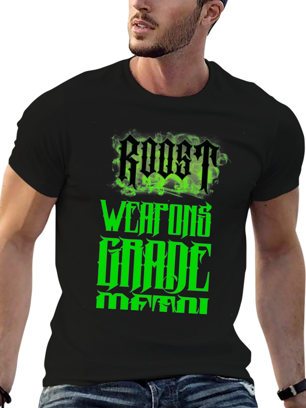 Roost Weapons Grade Mutant Black Graphic Tee