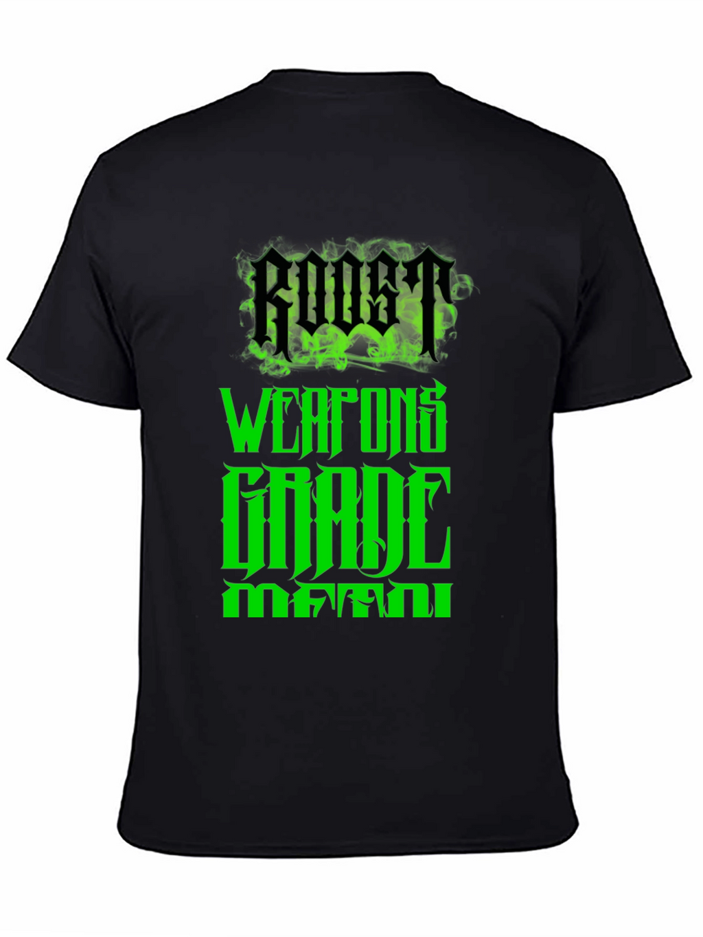 Roost Weapons Grade Mutant Black Graphic Tee