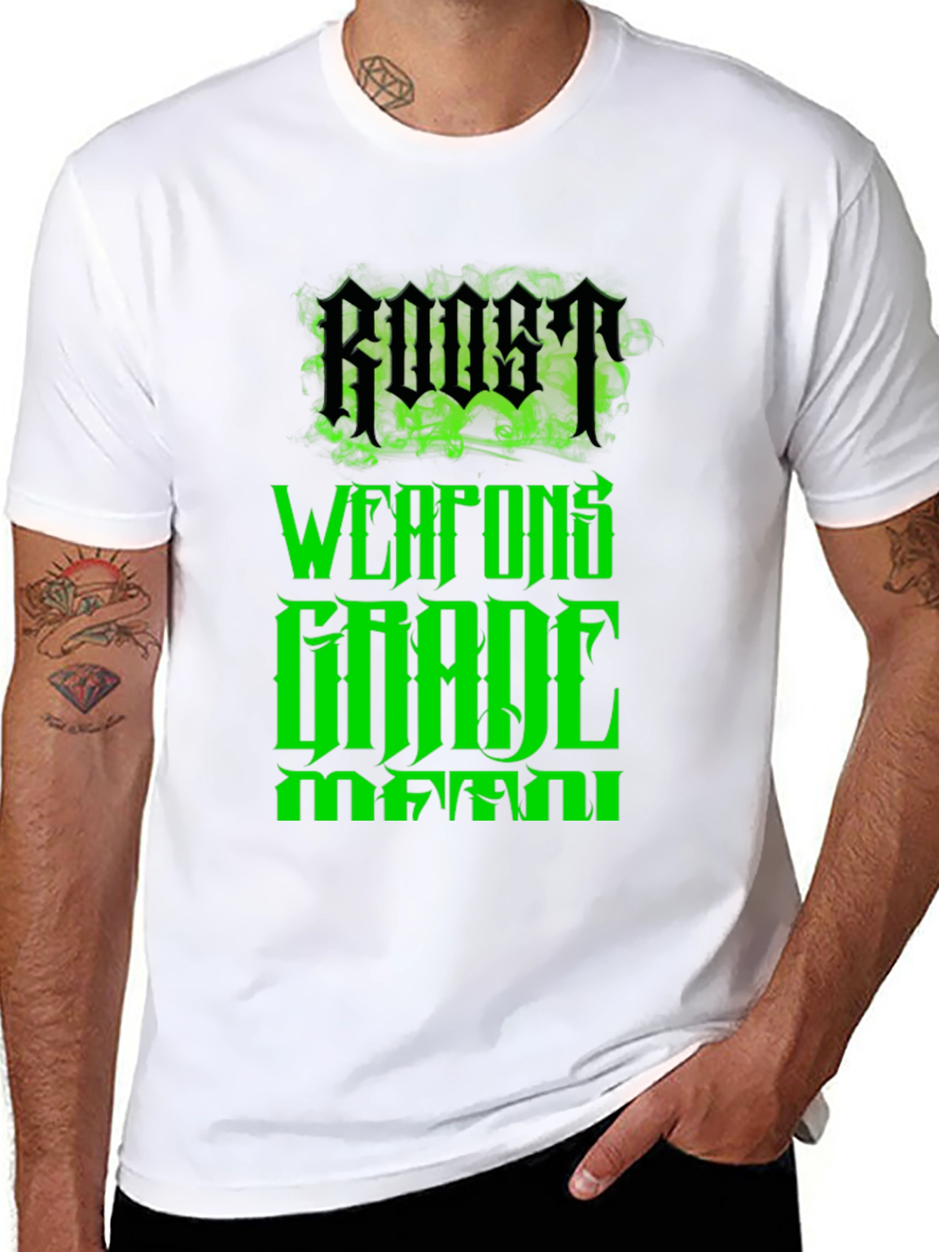 Roost Weapons Grade Mutant Black Graphic Tee