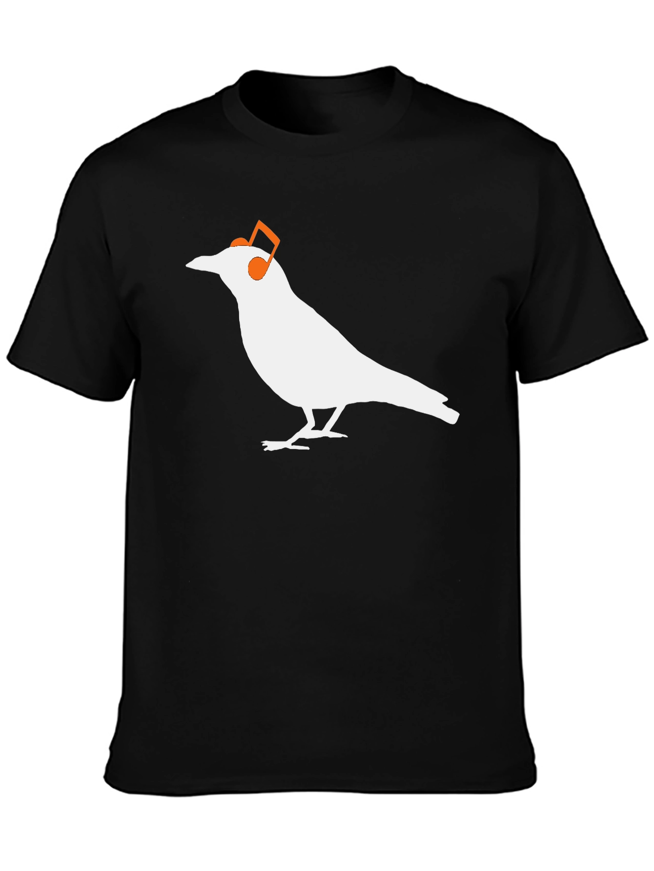 Bird with Headphones Graphic T-Shirt
