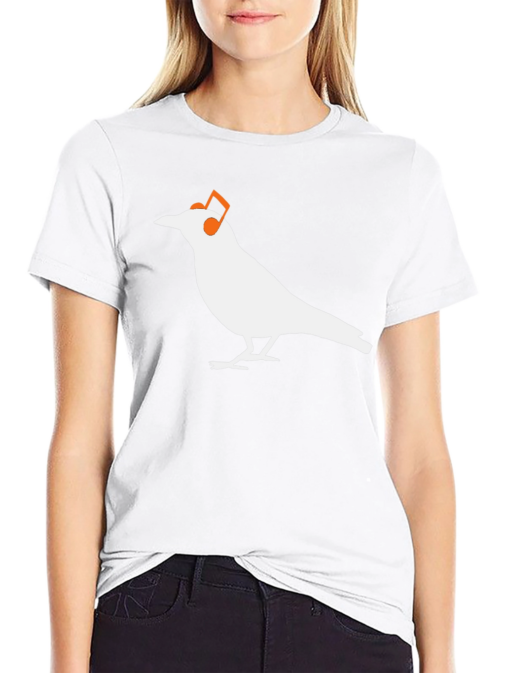 Bird with Headphones Graphic T-Shirt