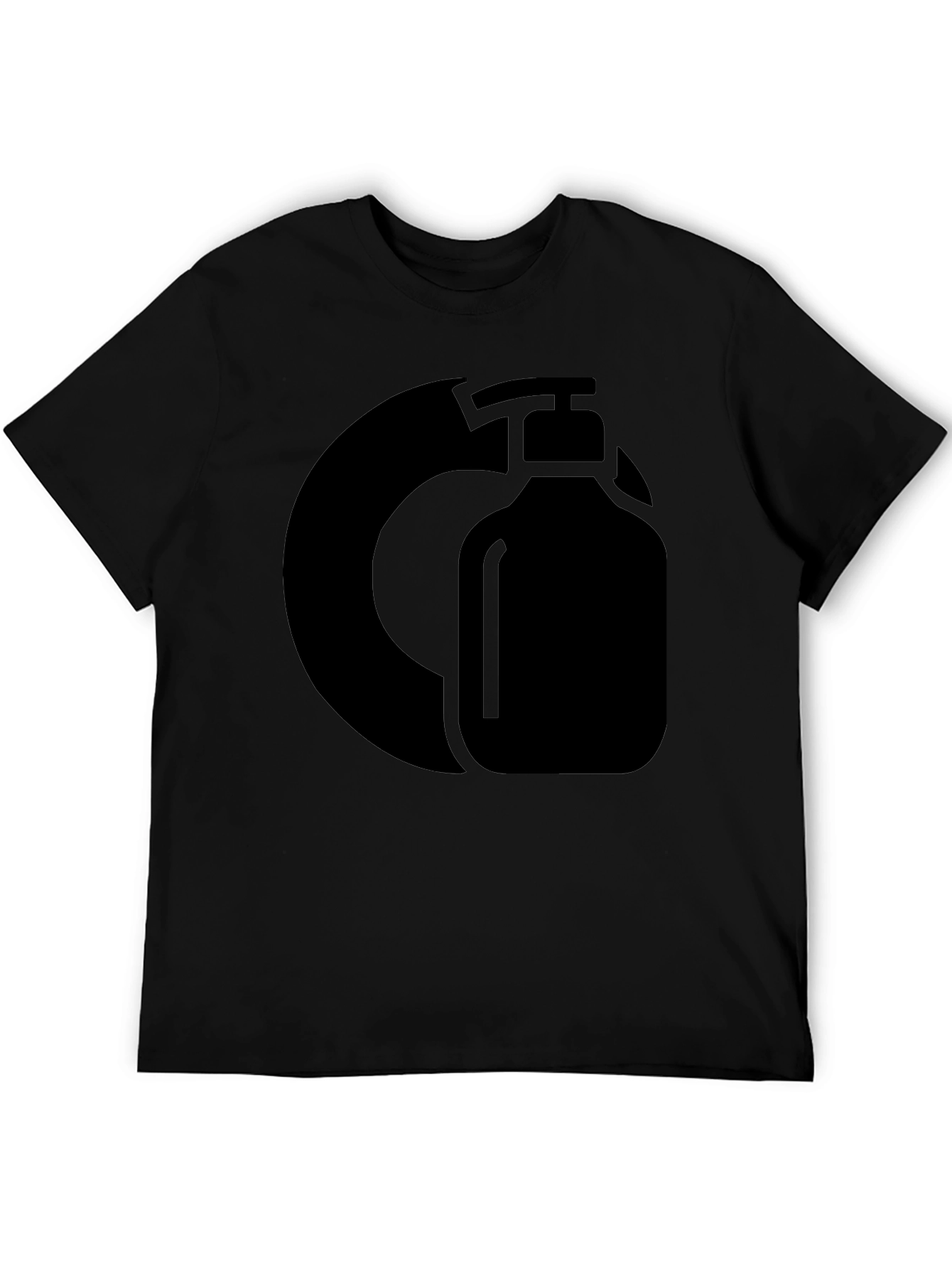 Black Graphic Tee - Hand Sanitizer Design