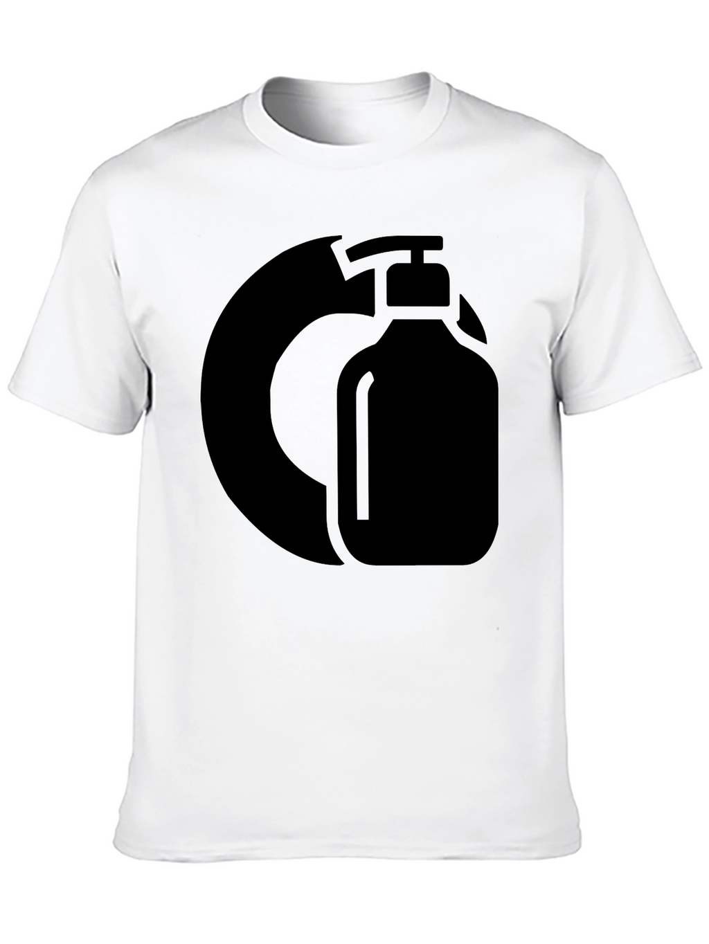 Black Graphic Tee - Hand Sanitizer Design