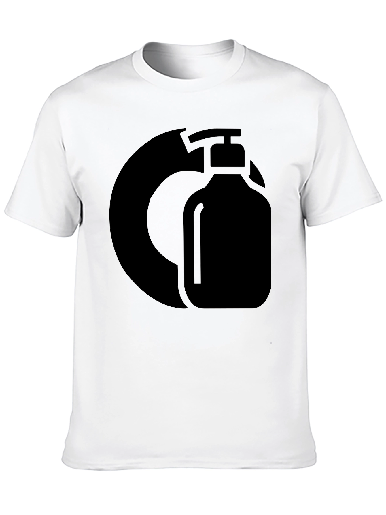 Black Graphic Tee - Hand Sanitizer Design