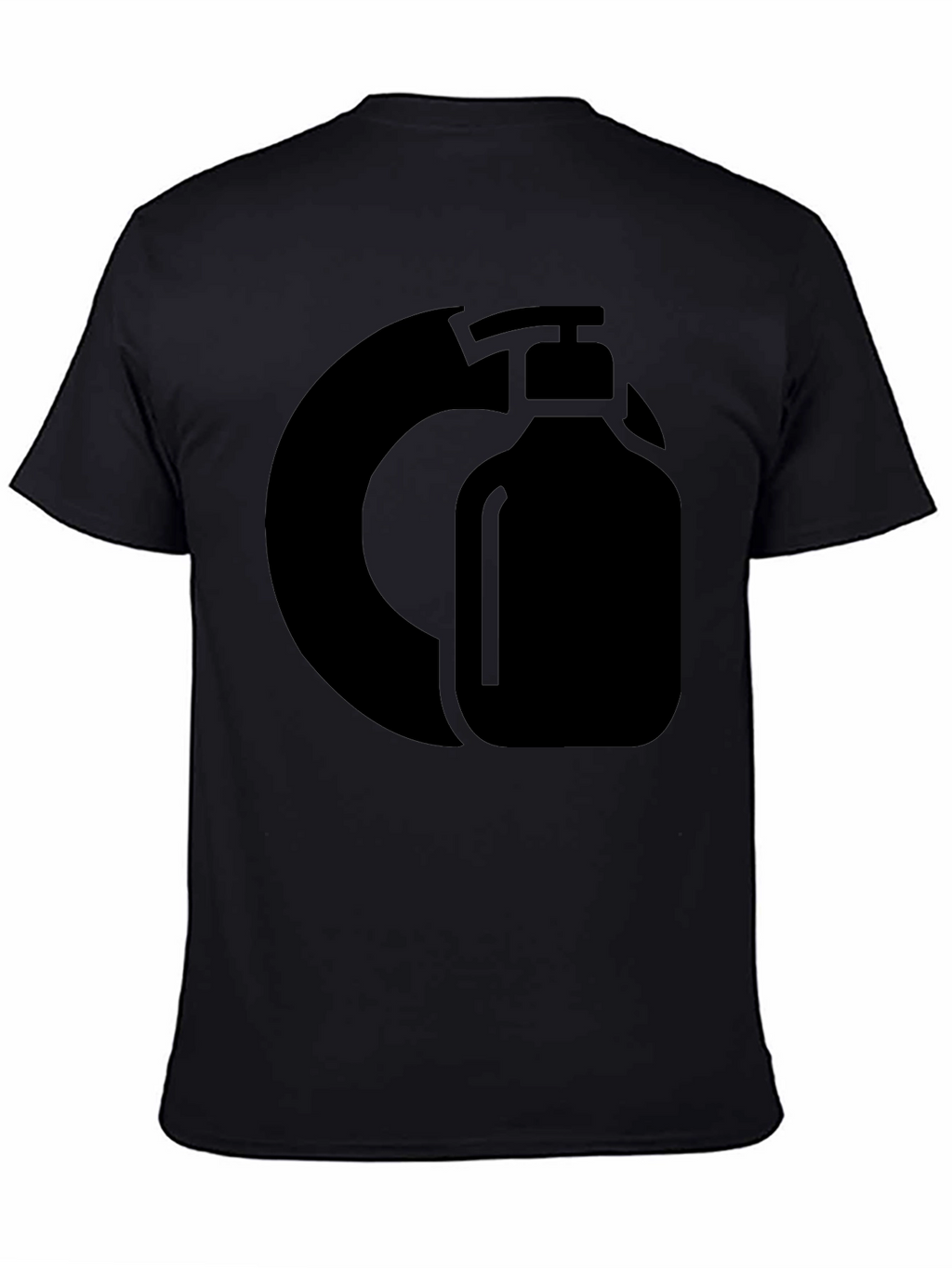 Black Graphic Tee - Hand Sanitizer Design