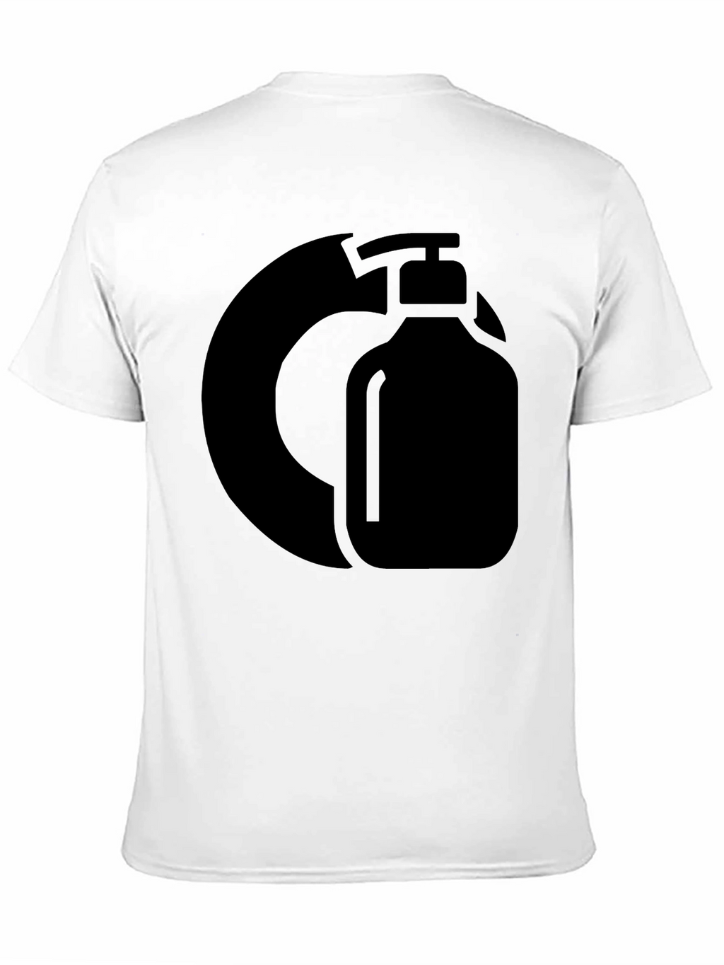 Black Graphic Tee - Hand Sanitizer Design