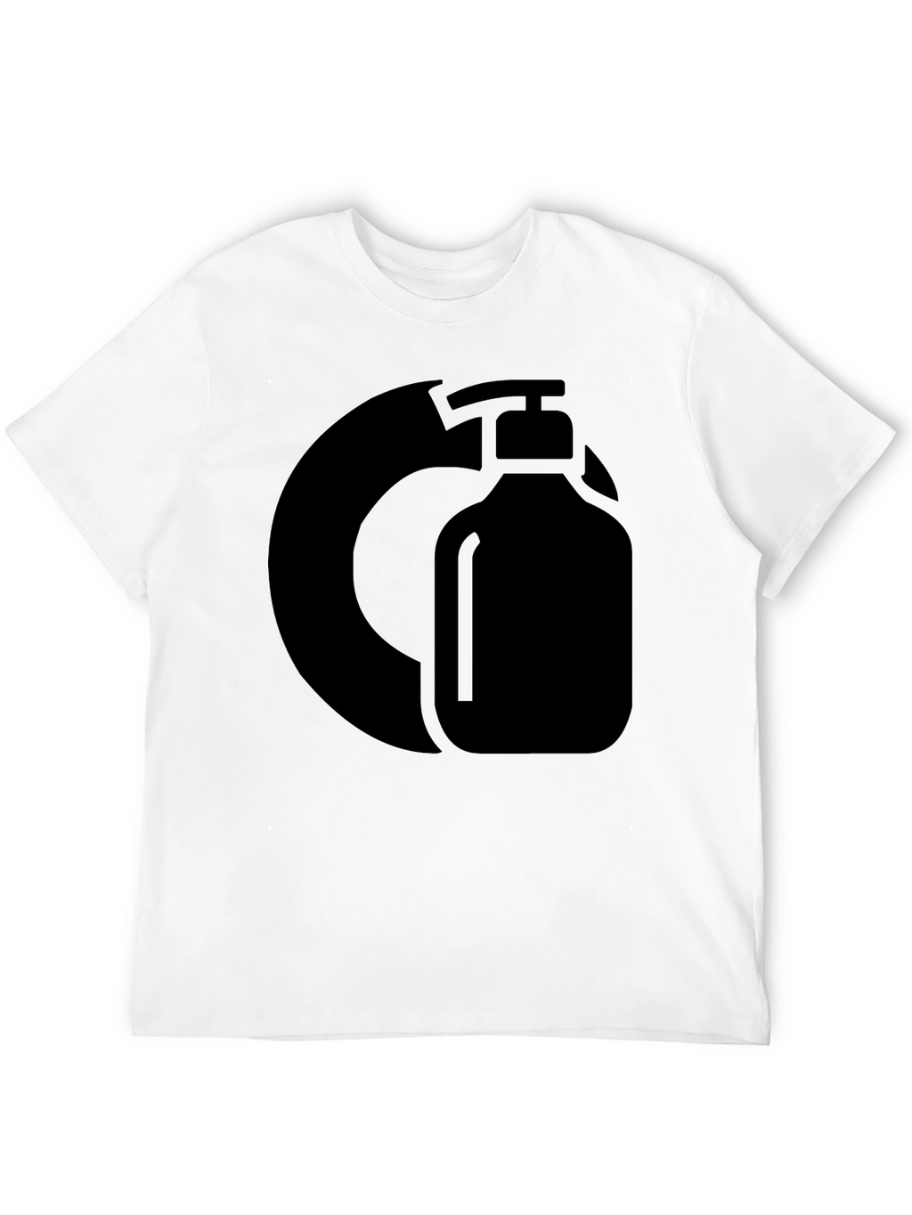 Black Graphic Tee - Hand Sanitizer Design