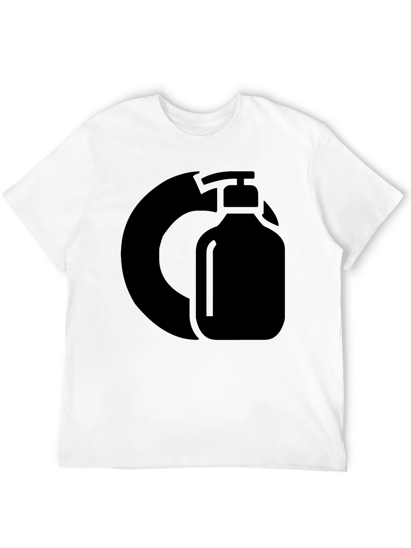 Black Graphic Tee - Hand Sanitizer Design