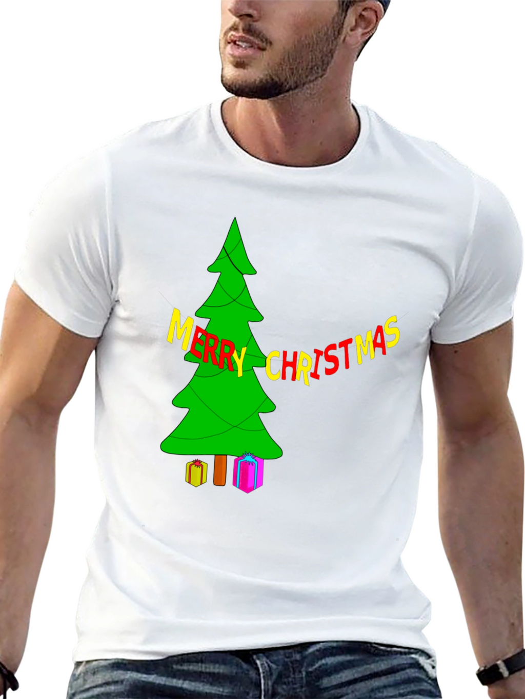 Festive Christmas Tree T-Shirt - Holiday Apparel