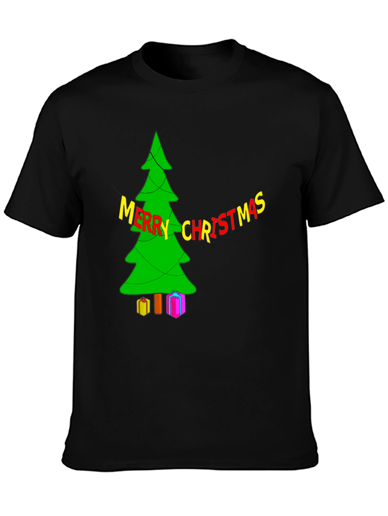 Festive Christmas Tree T-Shirt - Holiday Apparel
