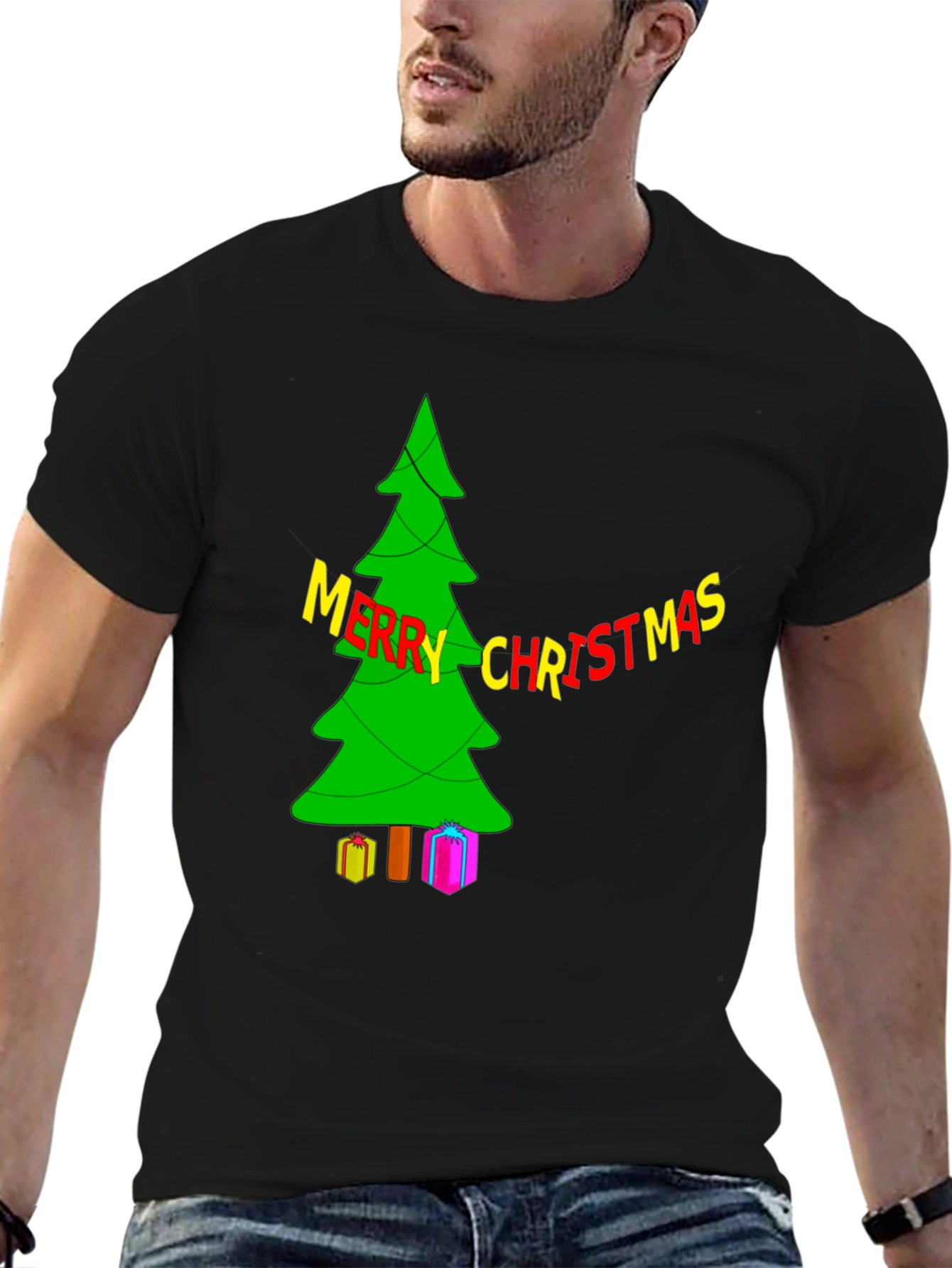Festive Christmas Tree T-Shirt - Holiday Apparel