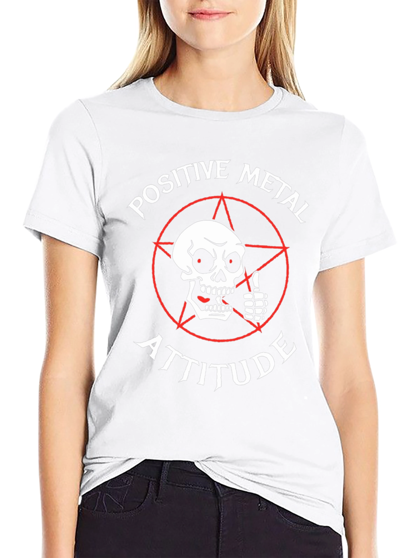 Positive Metal Attitude Graphic T-Shirt