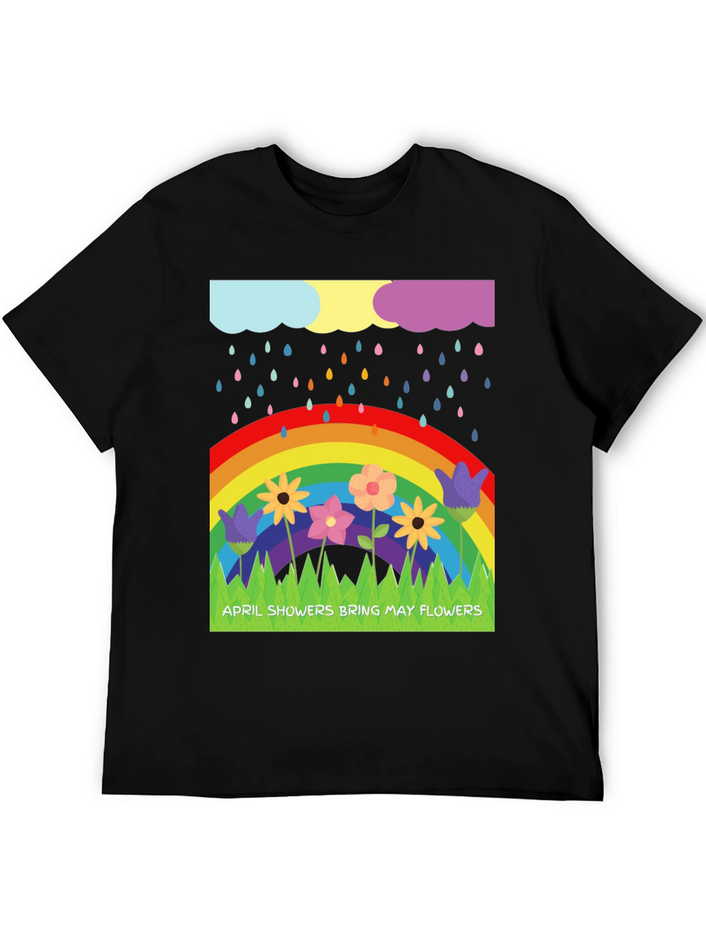 April Showers Bring May Flowers Graphic T-Shirt