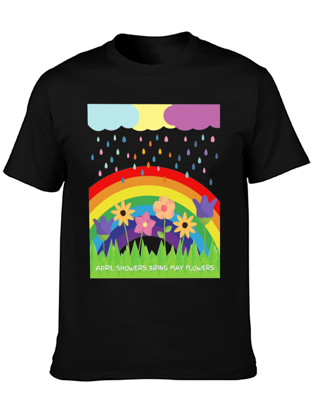 April Showers Bring May Flowers Graphic T-Shirt