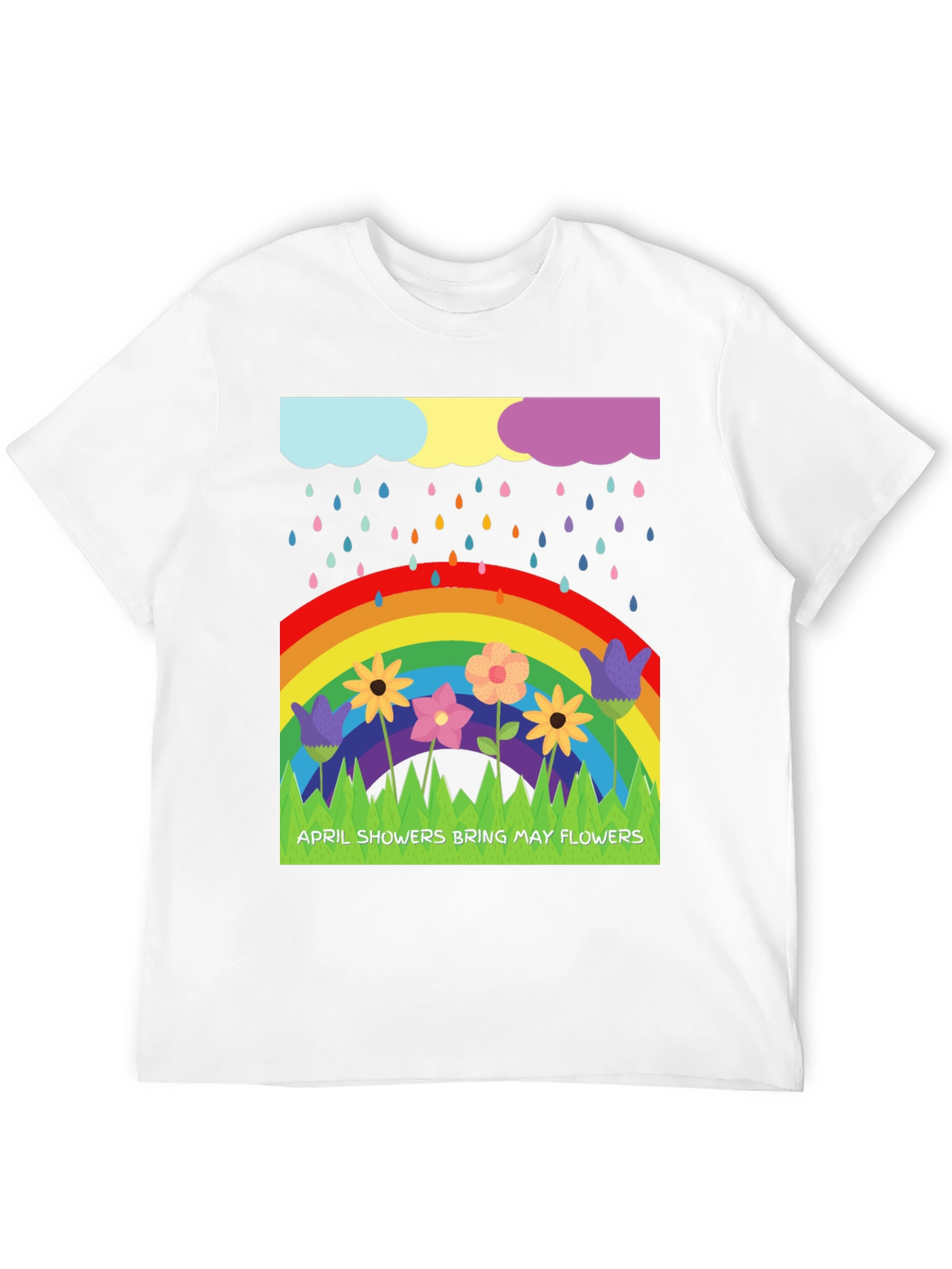 April Showers Bring May Flowers Graphic T-Shirt