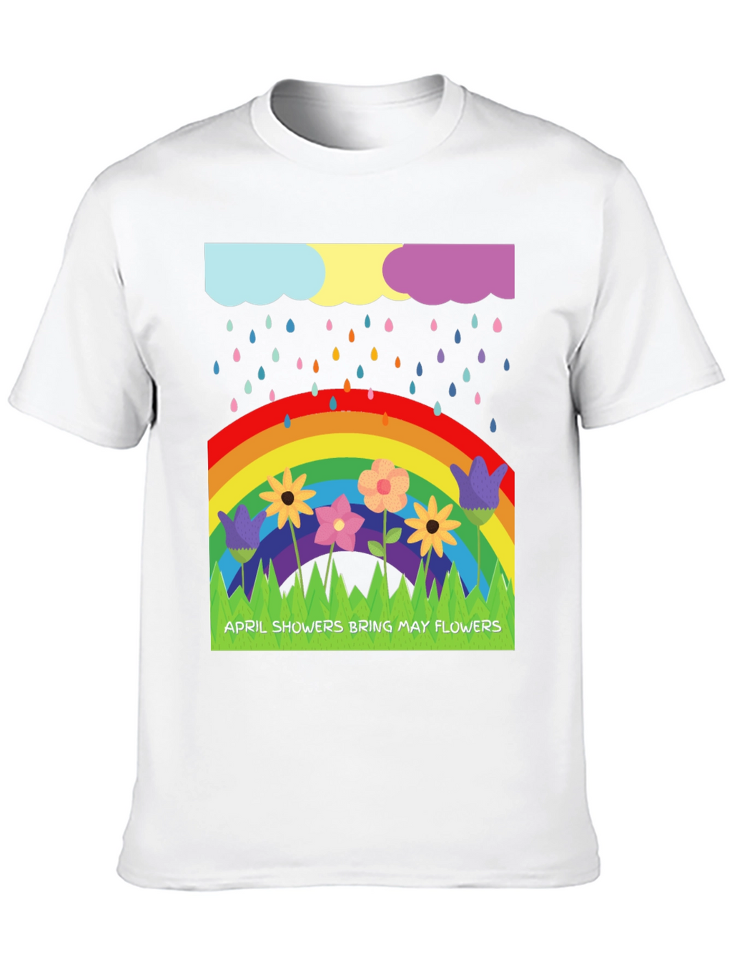 April Showers Bring May Flowers Graphic T-Shirt