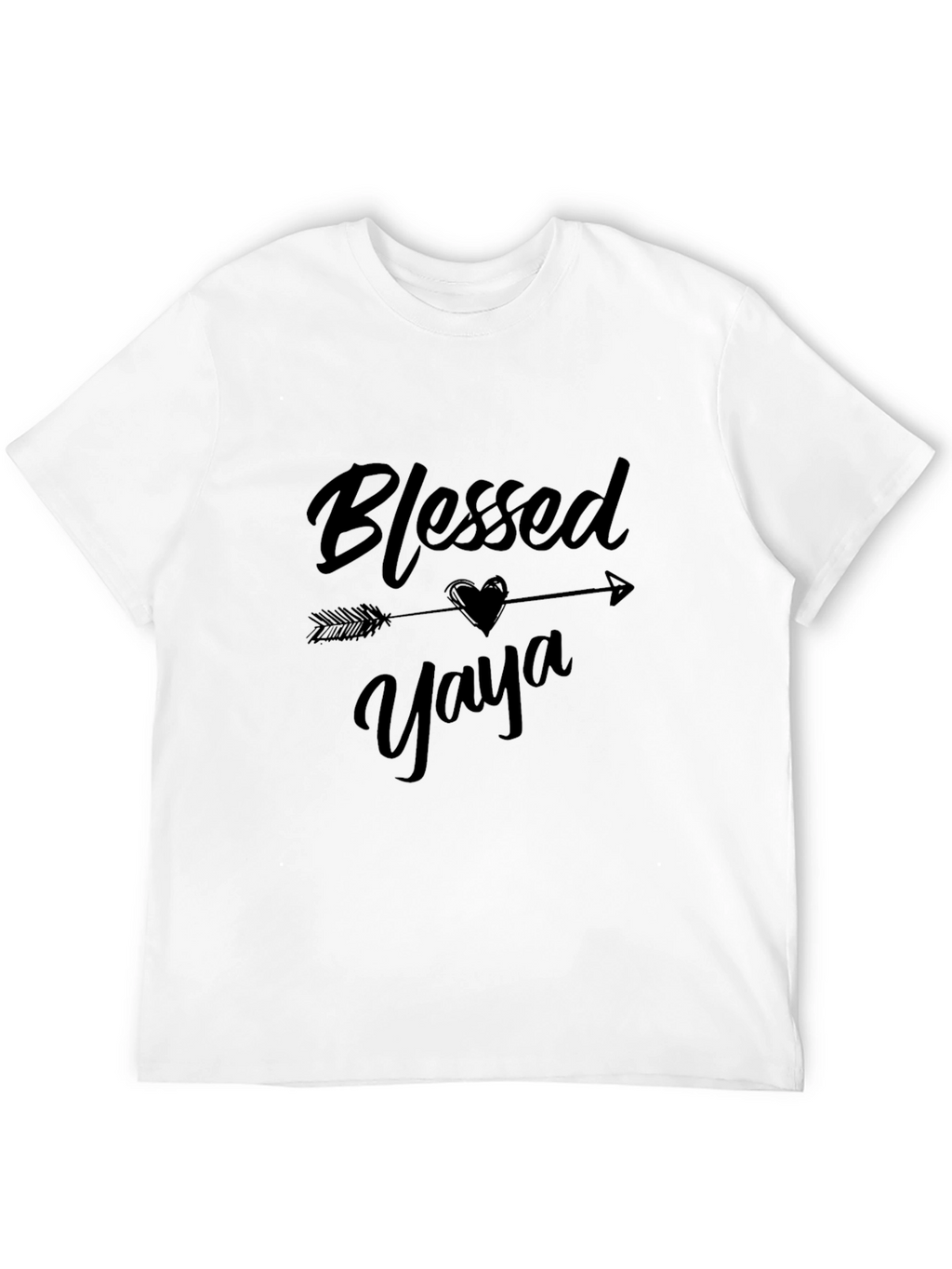 Blessed Yaya Graphic T-Shirt - Black