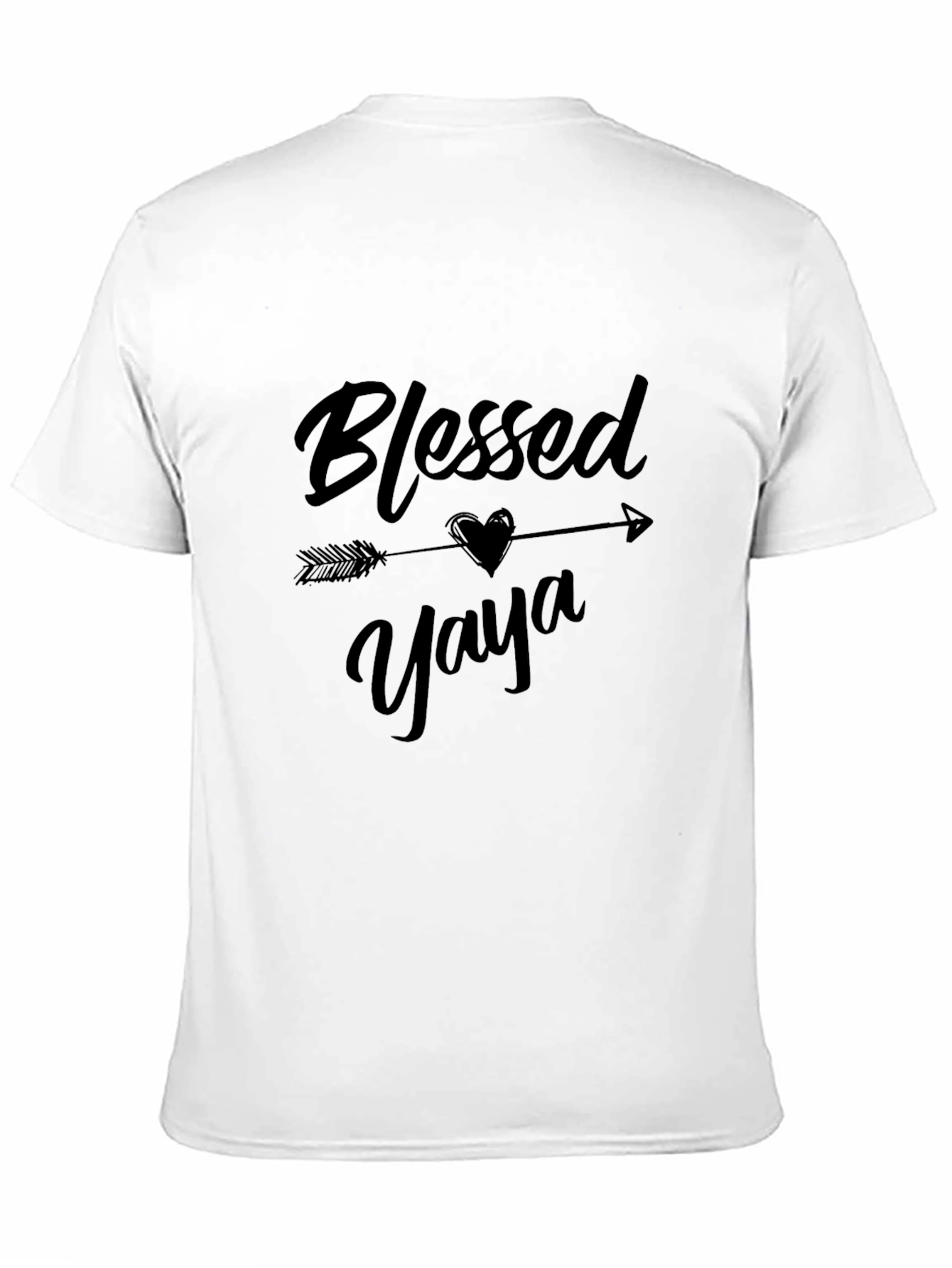 Blessed Yaya Graphic T-Shirt - Black