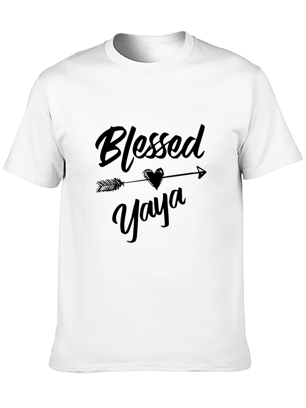 Blessed Yaya Graphic T-Shirt - Black