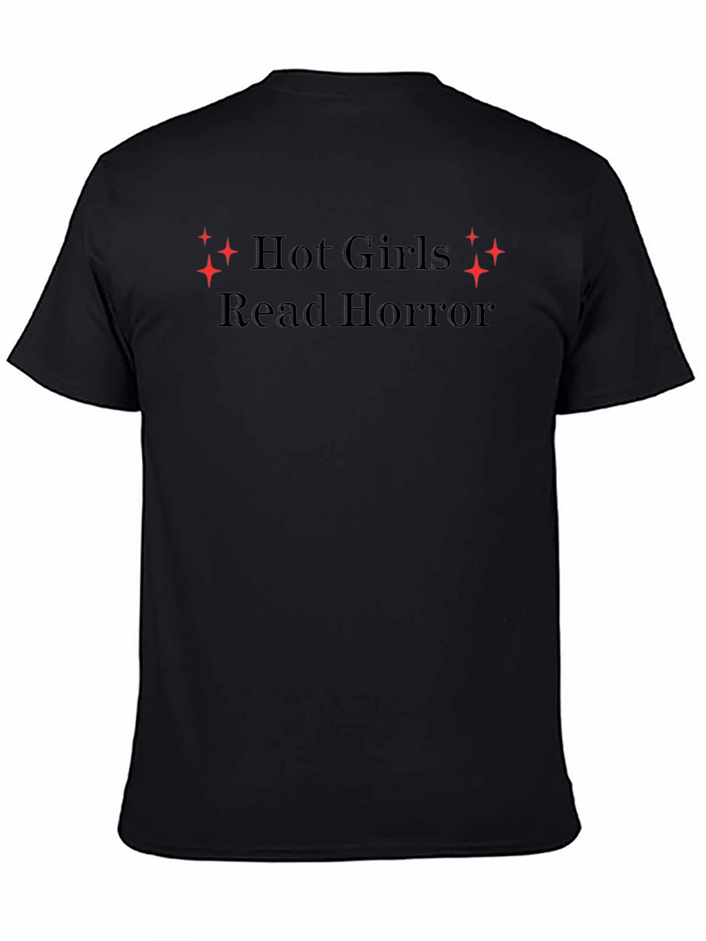 Hot Girls Read Horror Black Tee