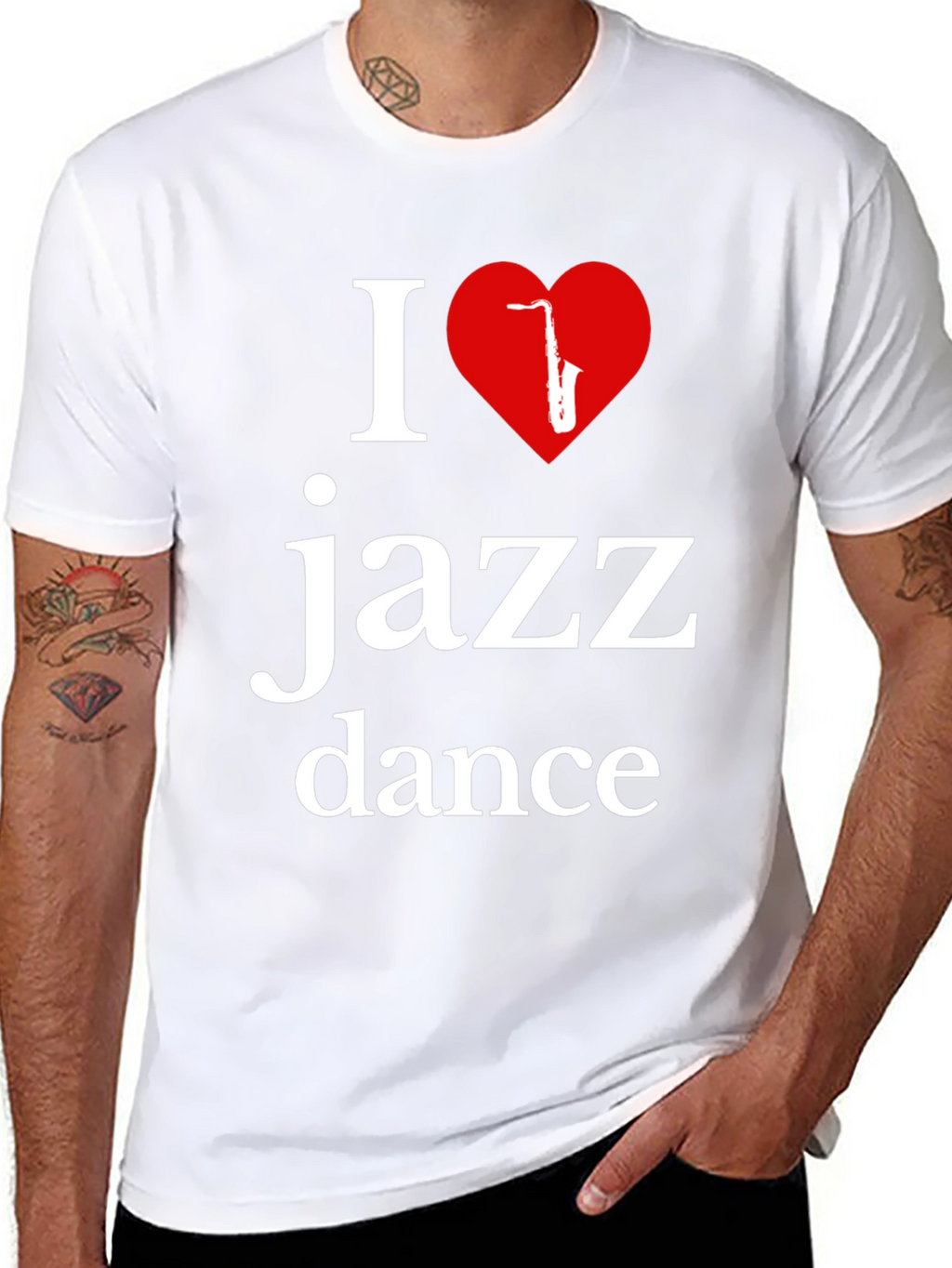 I Love Jazz Dance T-Shirt - Stylish Music Apparel