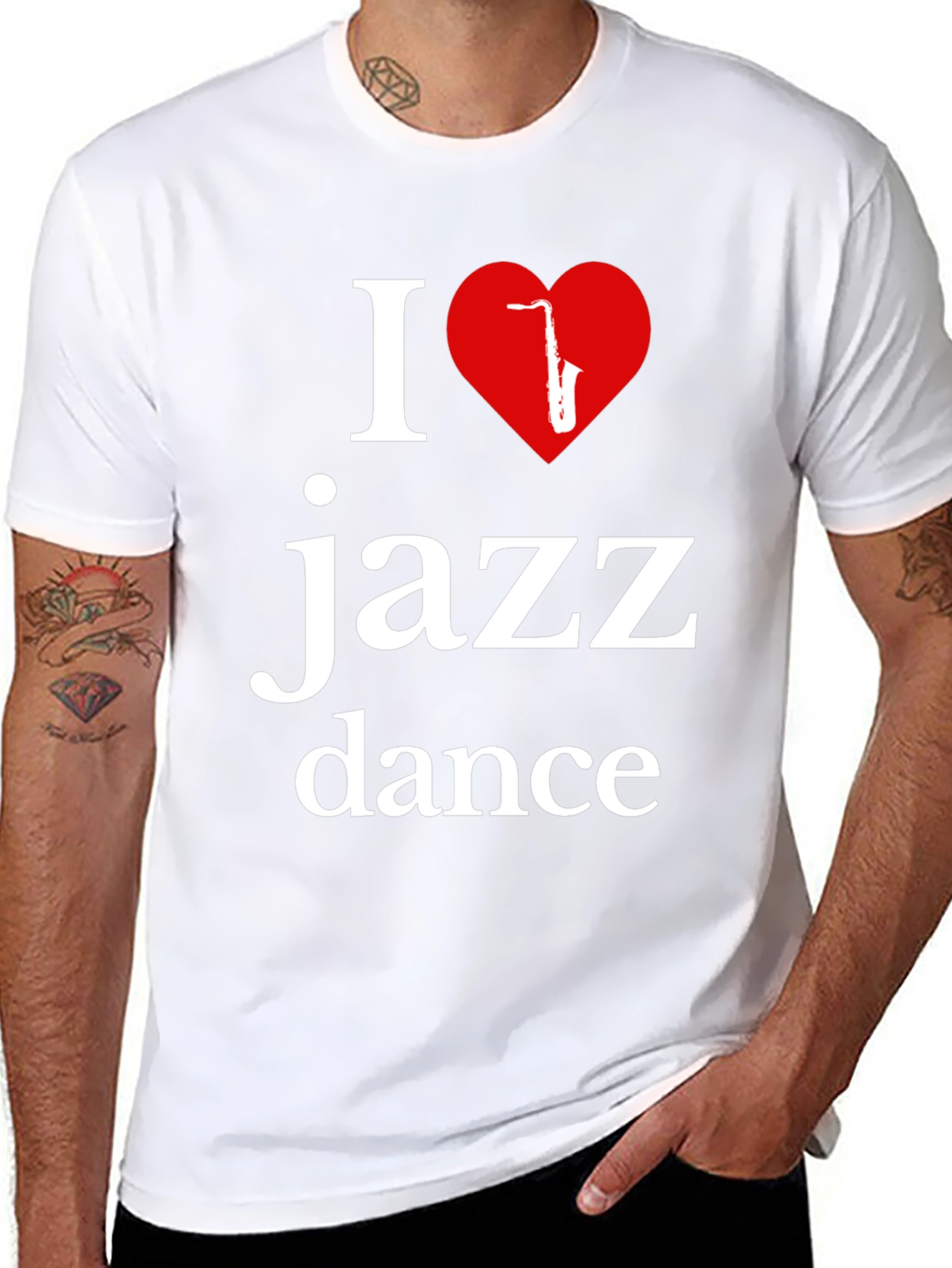 I Love Jazz Dance T-Shirt - Stylish Music Apparel