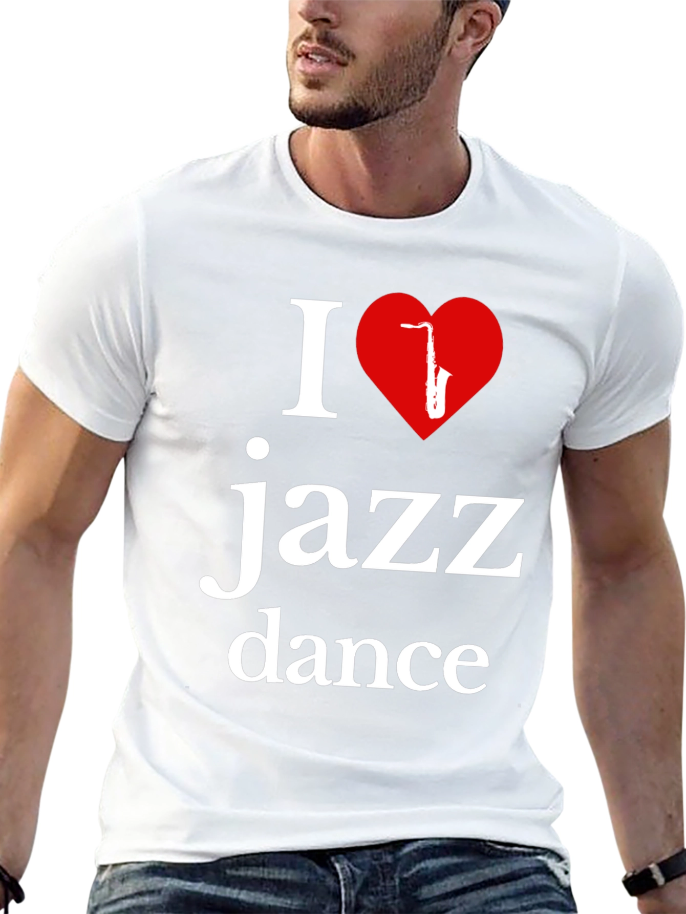 I Love Jazz Dance T-Shirt - Stylish Music Apparel