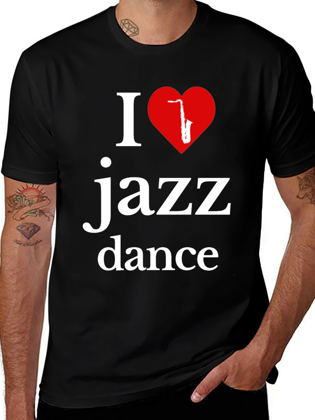 I Love Jazz Dance T-Shirt - Stylish Music Apparel