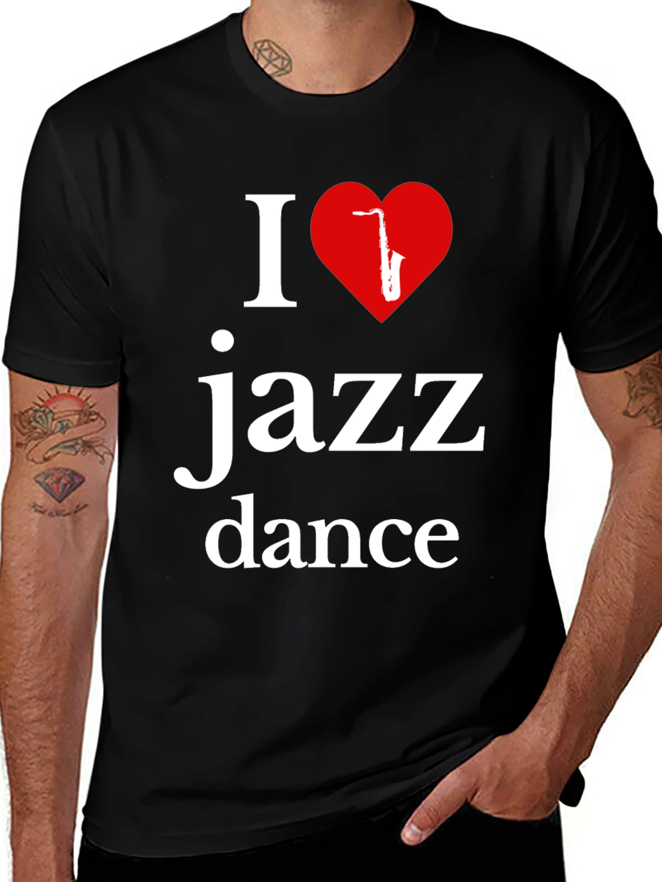 I Love Jazz Dance T-Shirt - Stylish Music Apparel