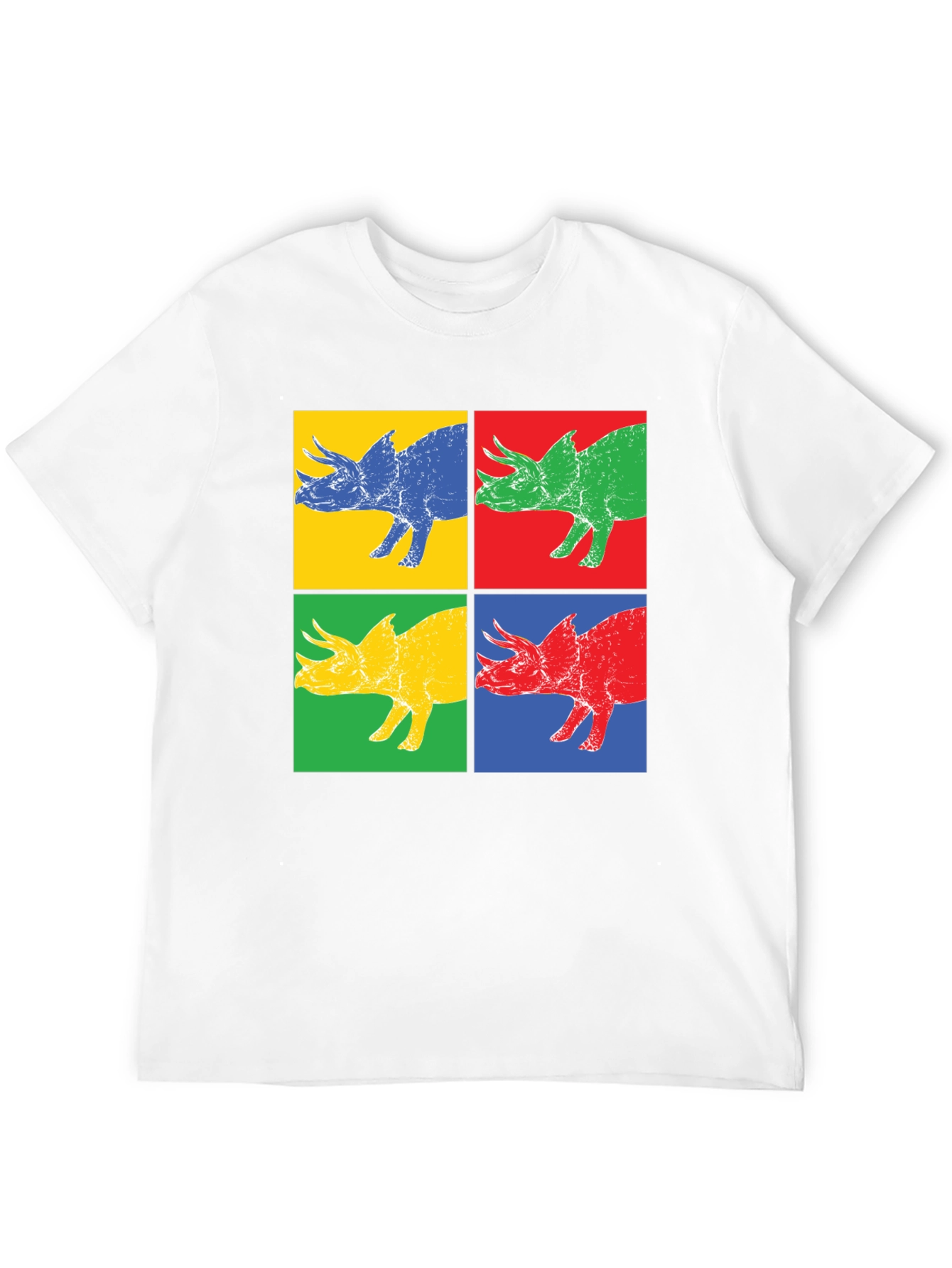 Pop Art Dinosaur Graphic T-Shirt