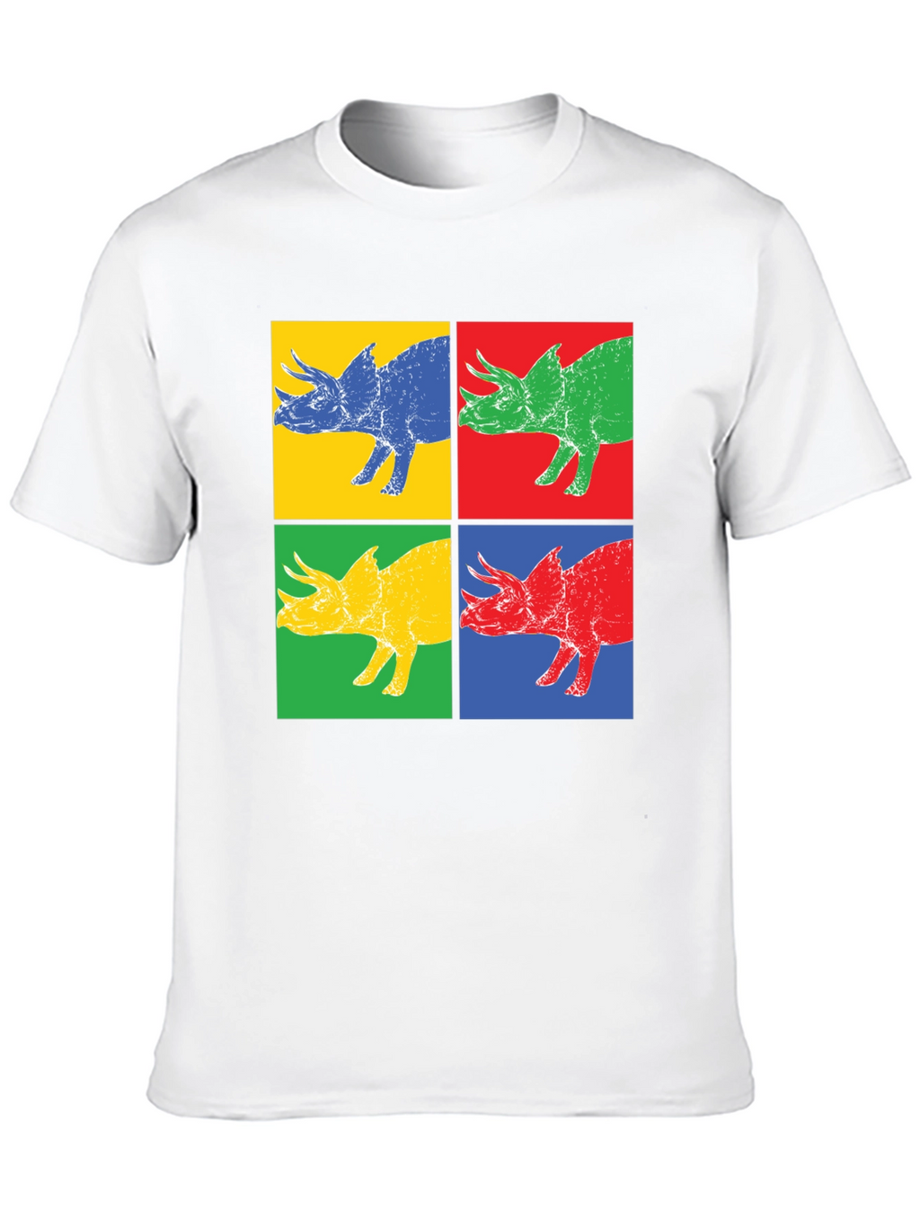 Pop Art Dinosaur Graphic T-Shirt
