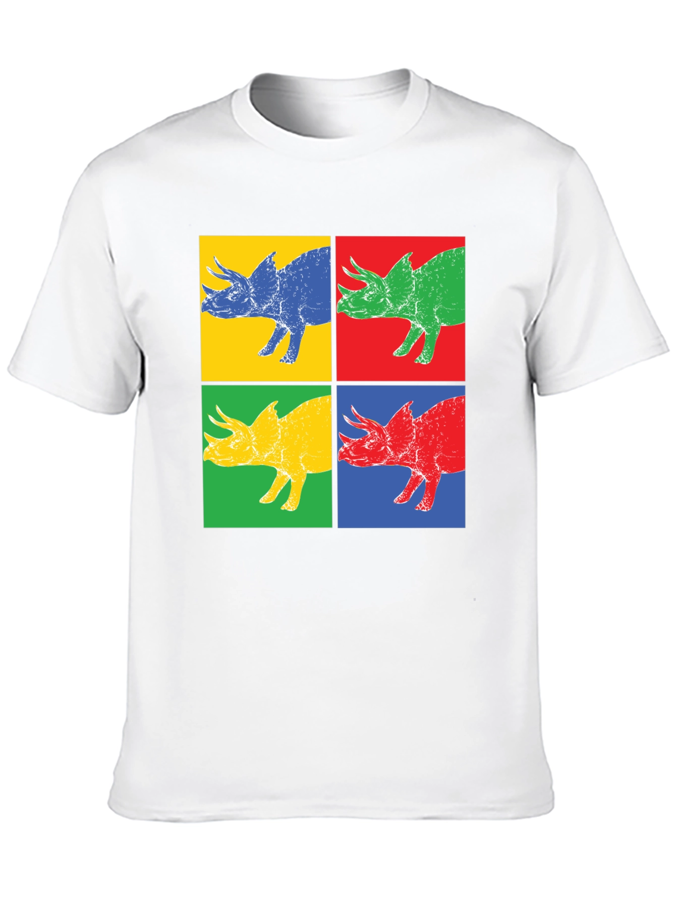 Pop Art Dinosaur Graphic T-Shirt