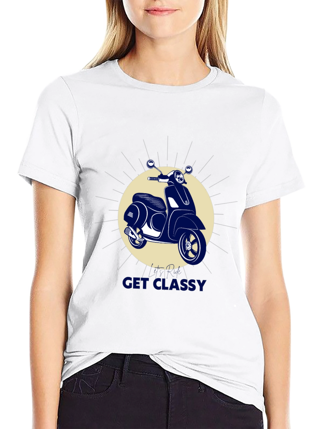 Get Classy Scooter T-Shirt - Stylish Graphic Tee