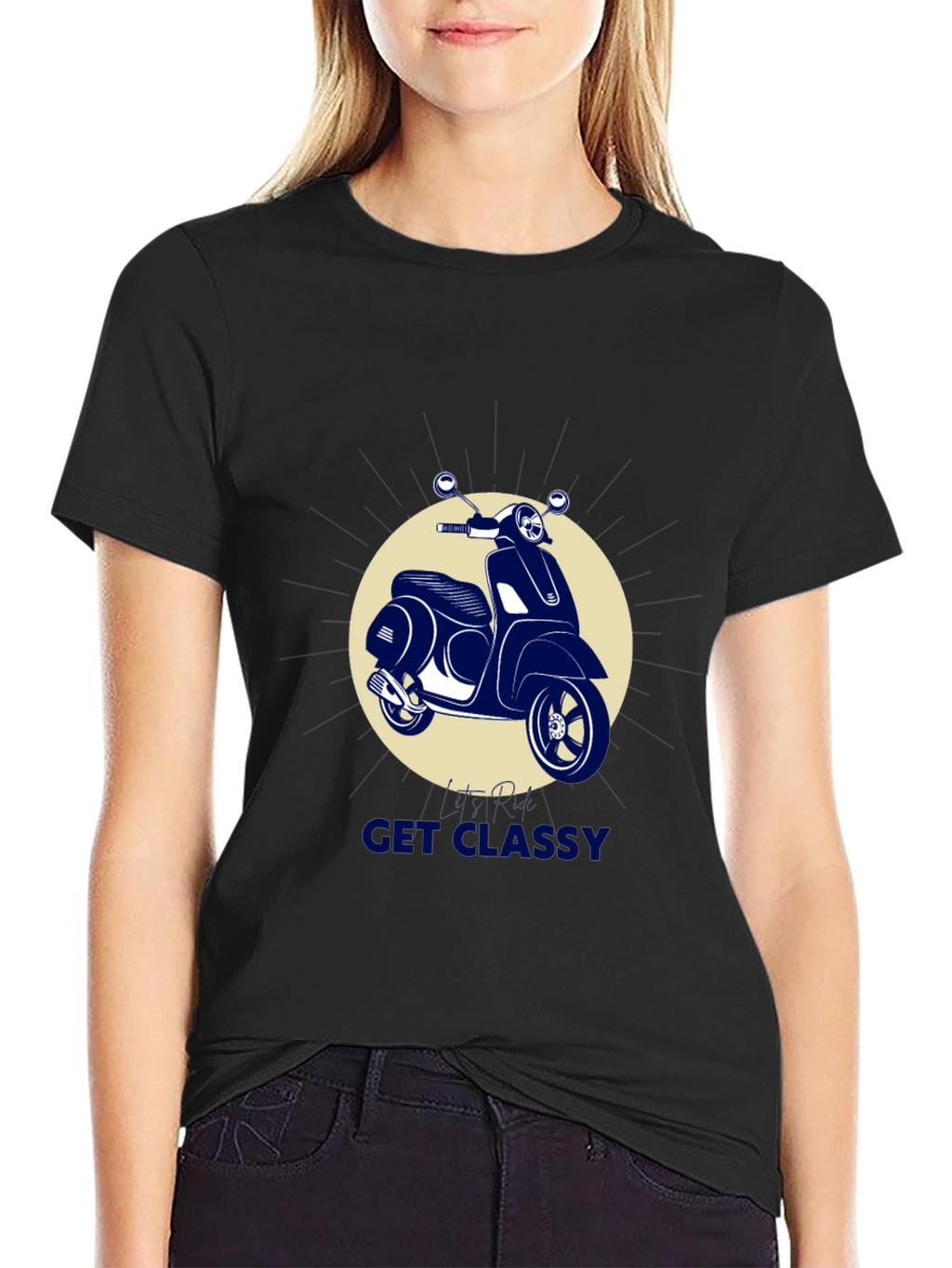 Get Classy Scooter T-Shirt - Stylish Graphic Tee