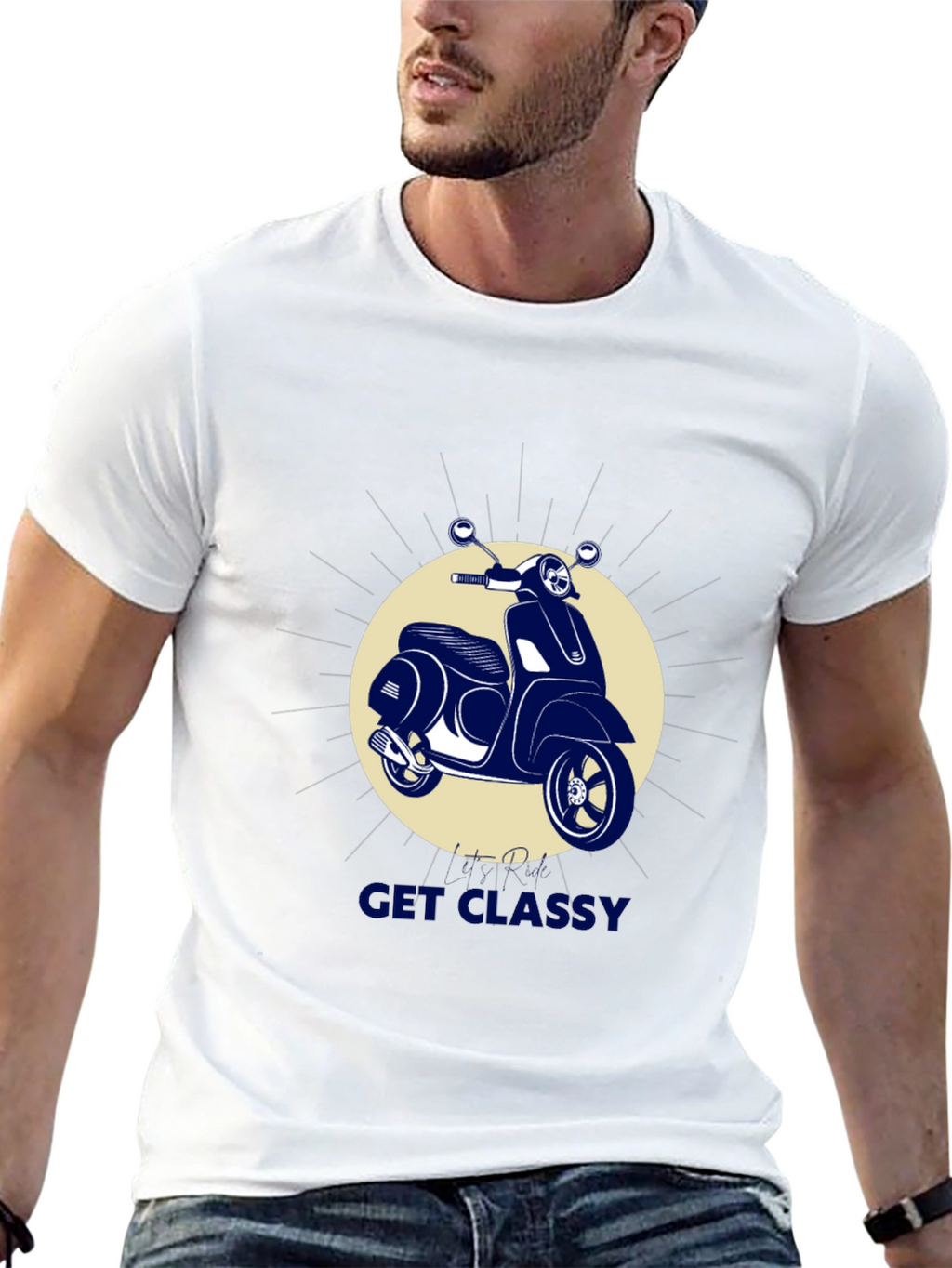 Get Classy Scooter T-Shirt - Stylish Graphic Tee