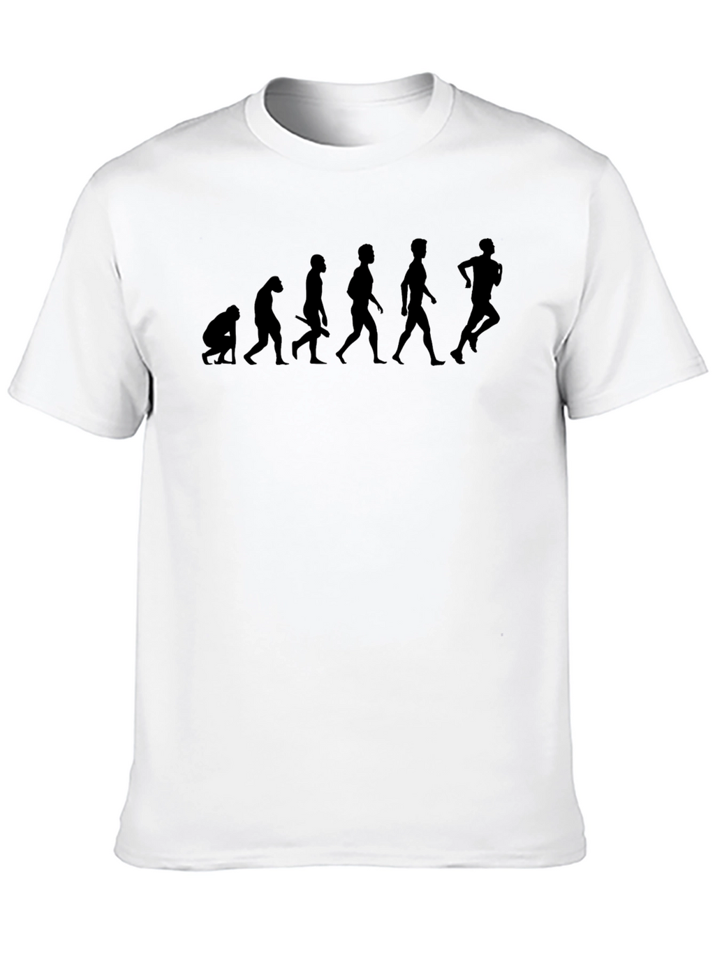 Evolution of Running Black T-Shirt