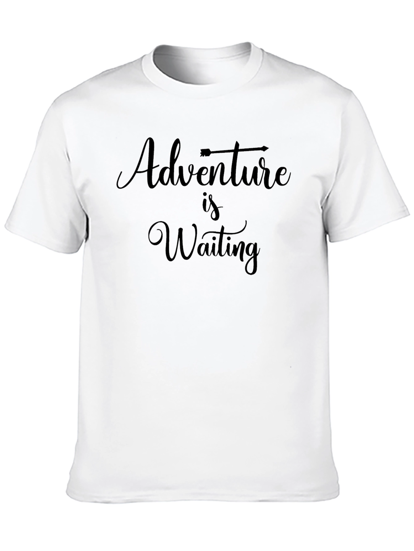 Adventure Awaits Graphic Tee - Mens Black T-Shirt