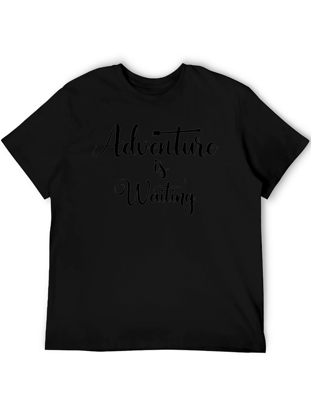 Adventure Awaits Graphic Tee - Mens Black T-Shirt
