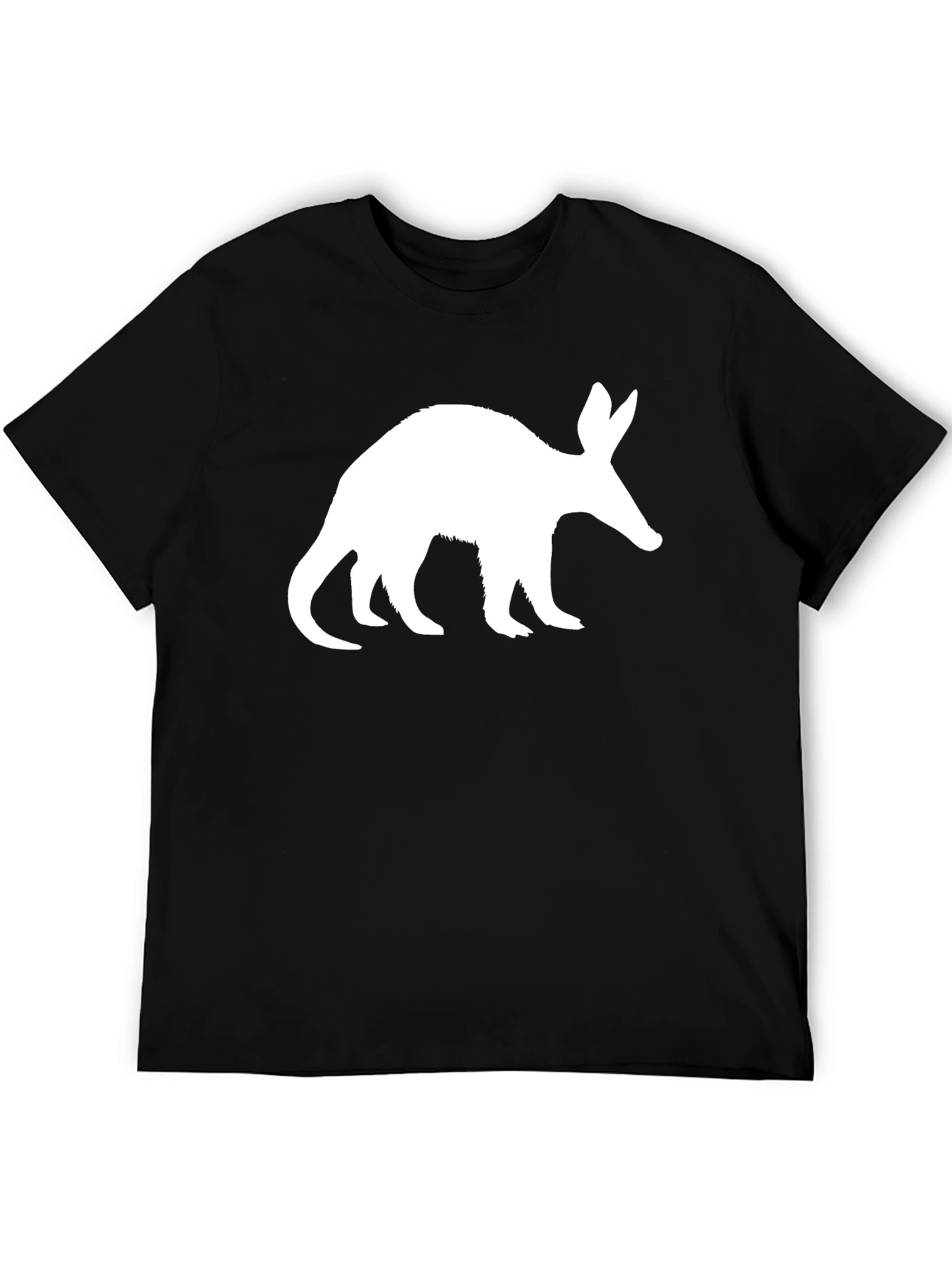 Aardvark Graphic Tee - Black Cotton T-Shirt