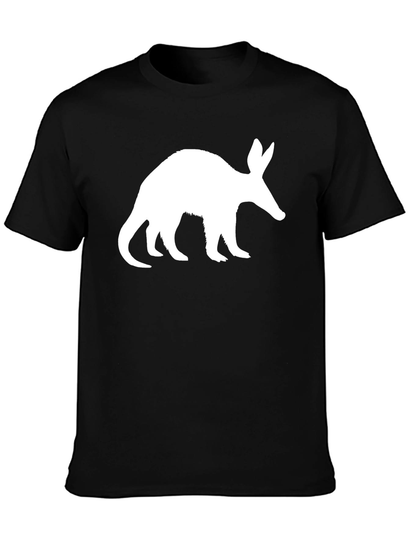 Aardvark Graphic Tee - Black Cotton T-Shirt