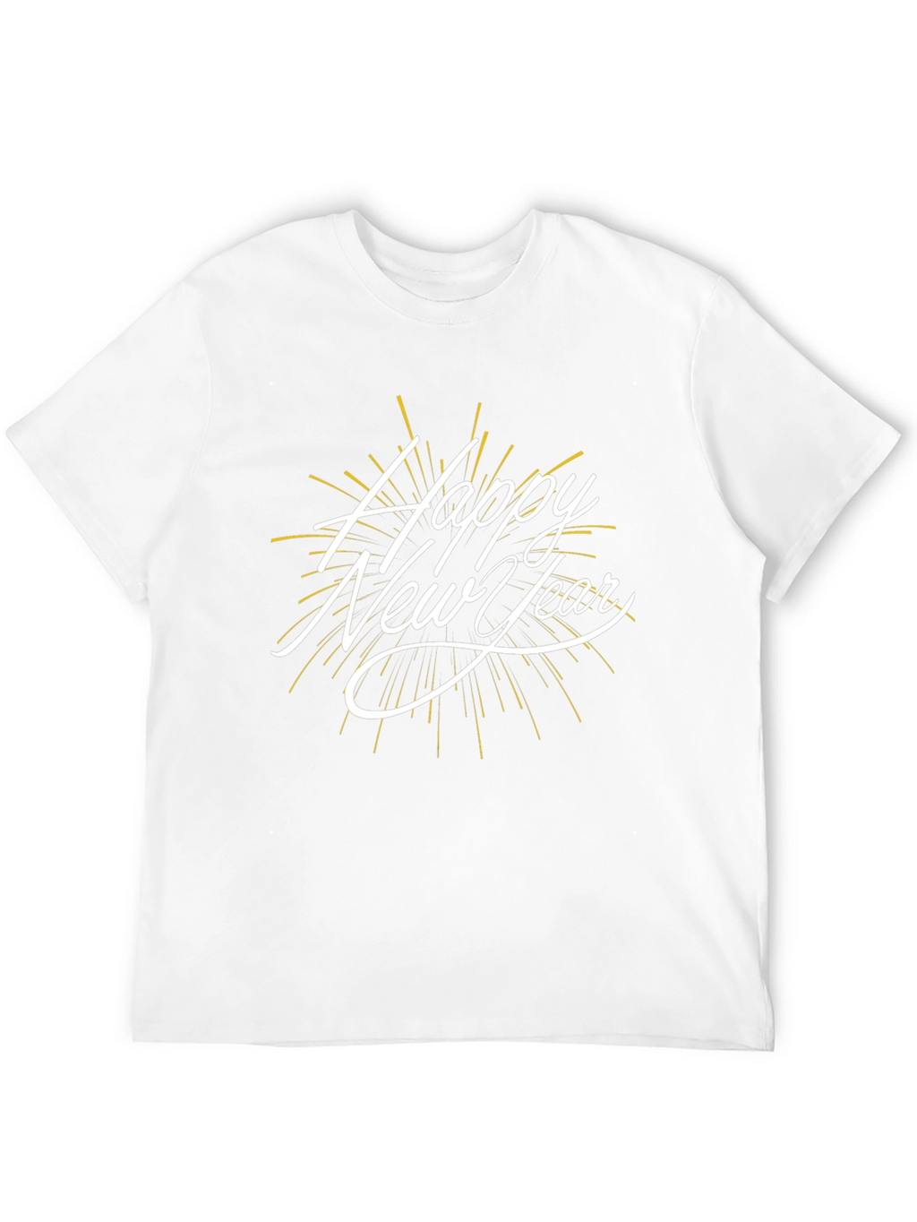 Happy New Year Black T-Shirt Celebration