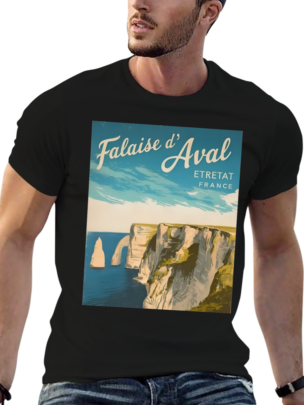 Falaise dAval Etretat France T-Shirt