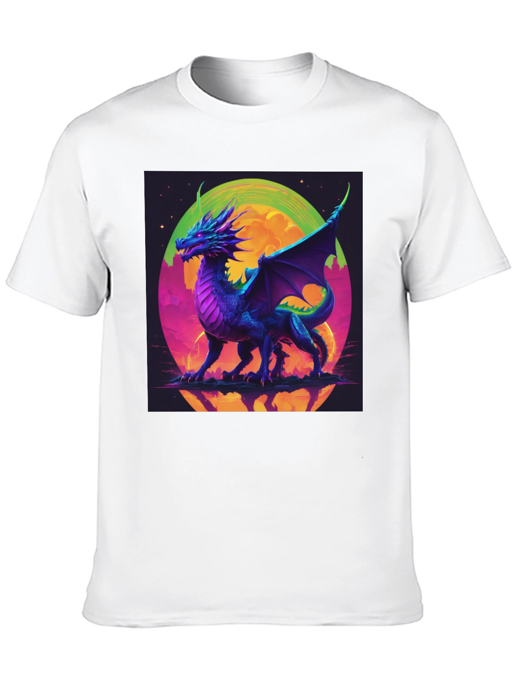 Dragon Graphic Tee - Fantasy Art T-Shirt