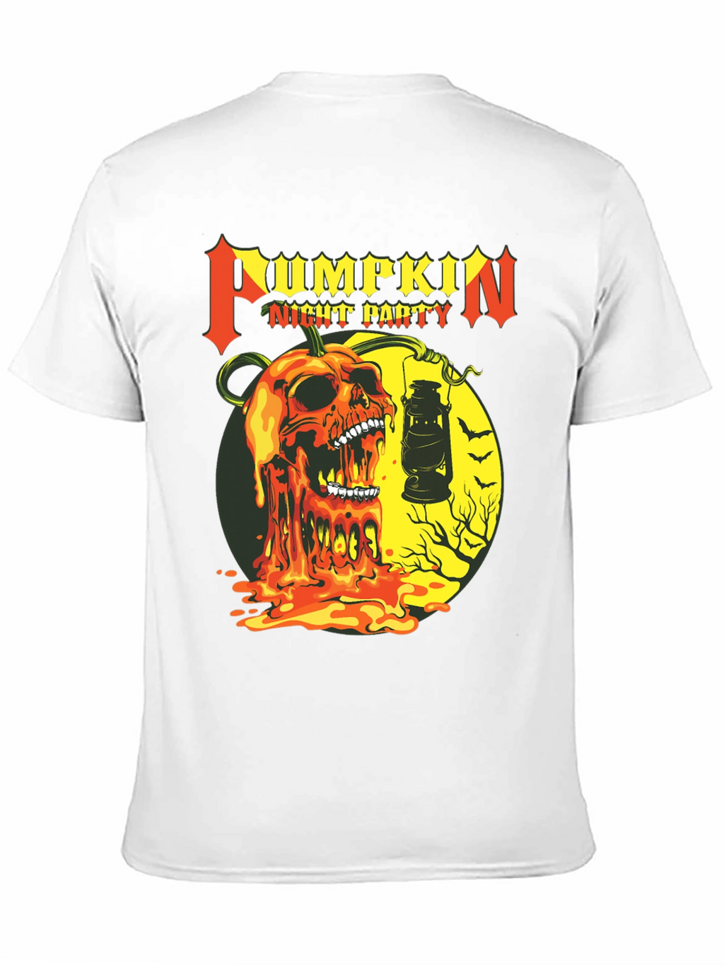 Pumpkin Night Party Black Graphic Tee